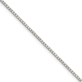 1.5mm Sterling Silver, Box Chain Necklace