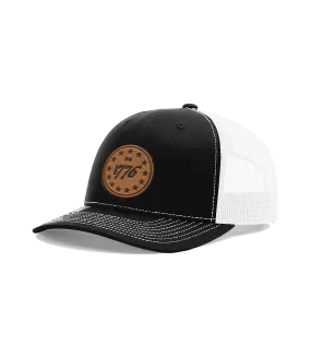 1776 Stars Premium Leather Patch Hat