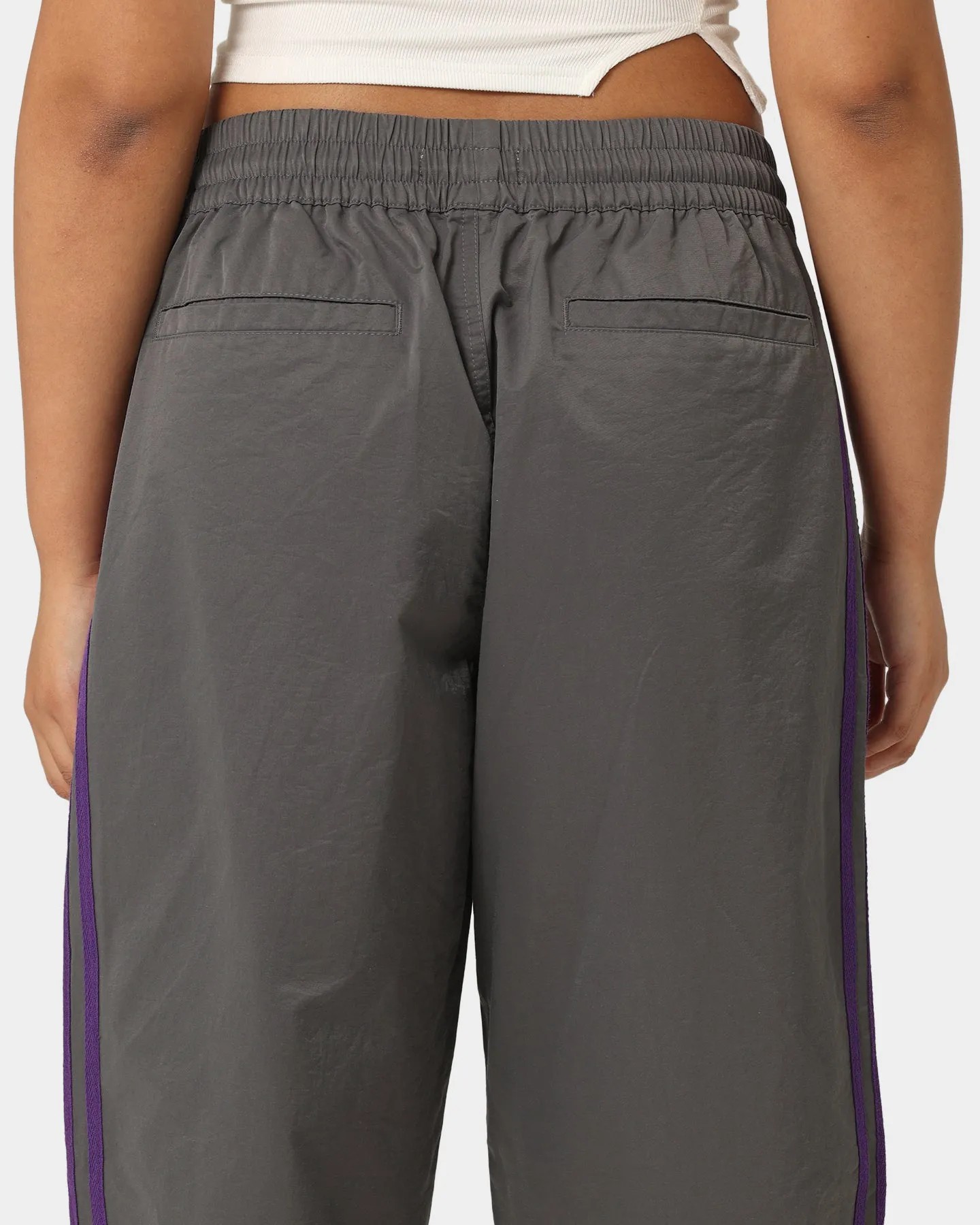 404 Racer Trackpant Charcoal/Purple