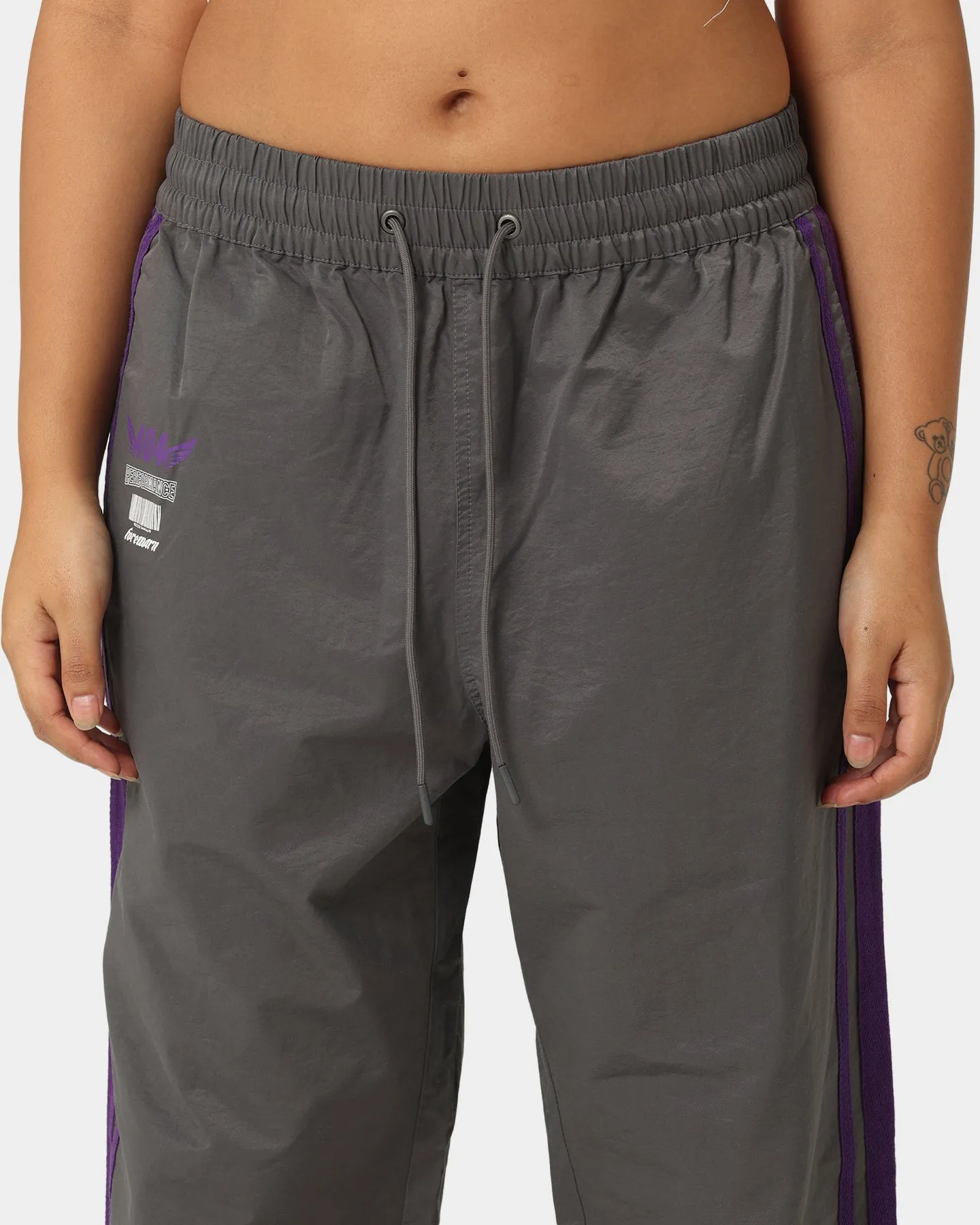 404 Racer Trackpant Charcoal/Purple