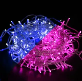 420 LED White/Blue and Pink Dual Colour Lights (33.5m)