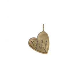 A Sister's Love Is Forever Pendant in Gold