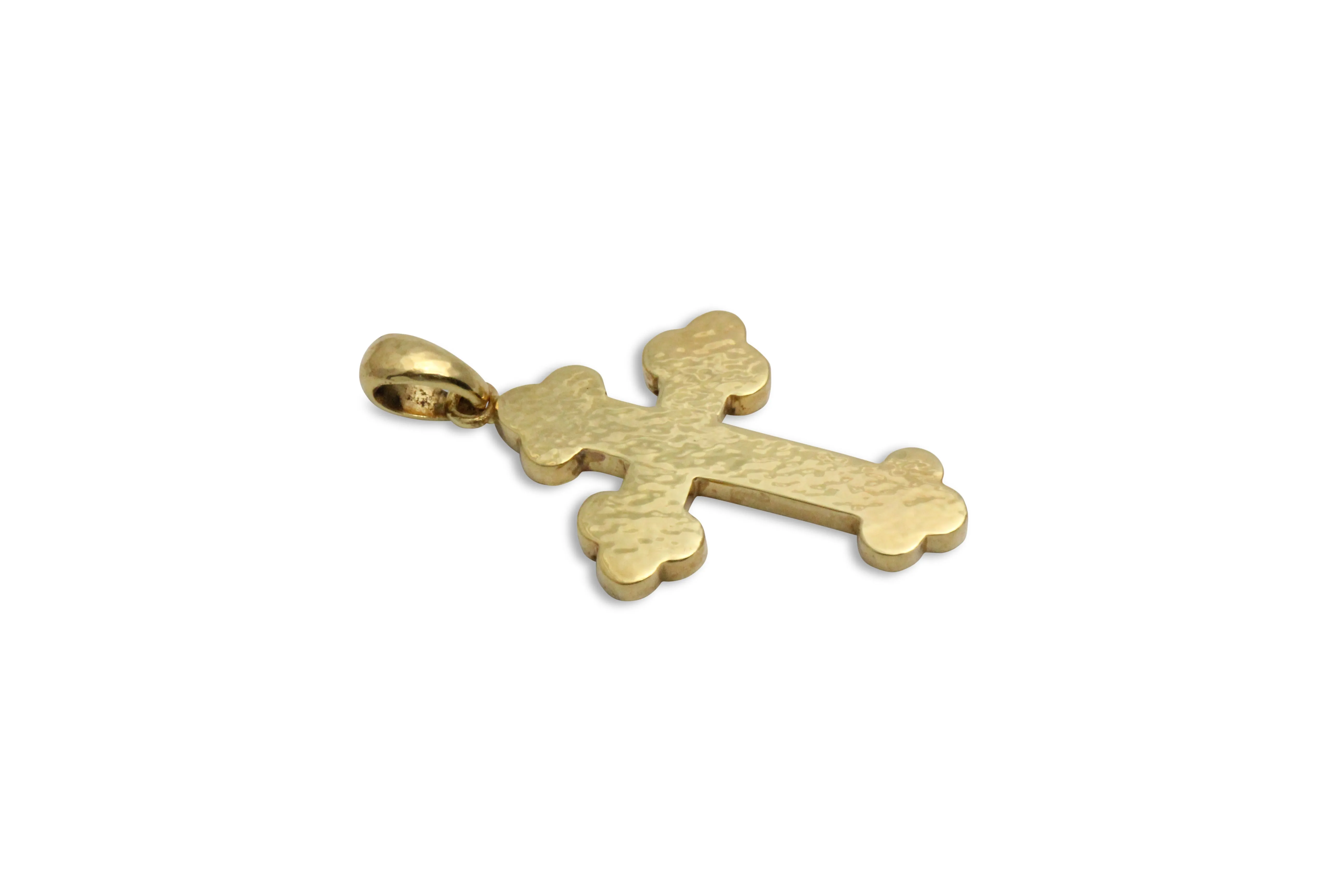 A Walk By Faith Greek Orthodox Gold Cross