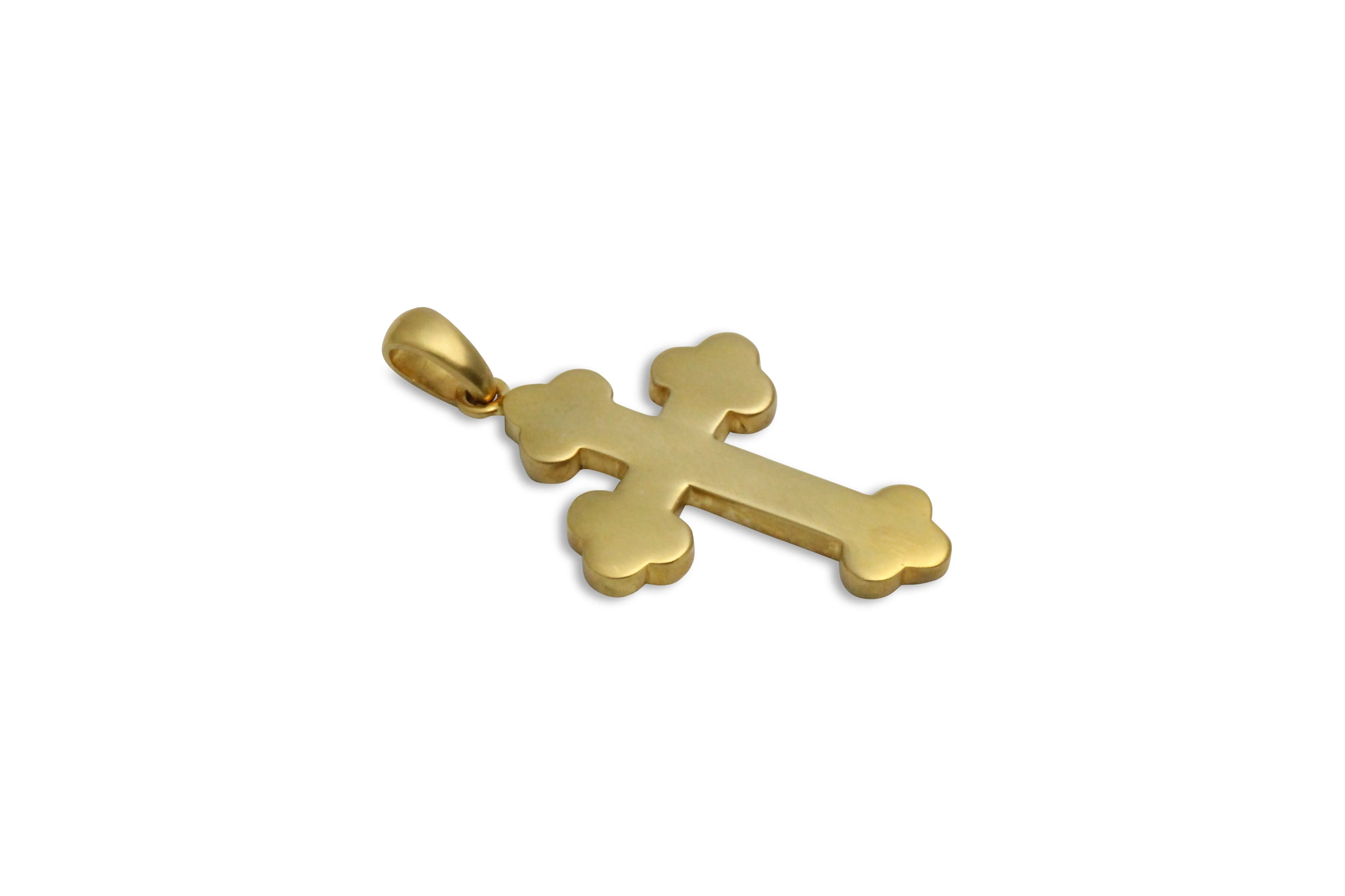 A Walk By Faith Greek Orthodox Gold Cross