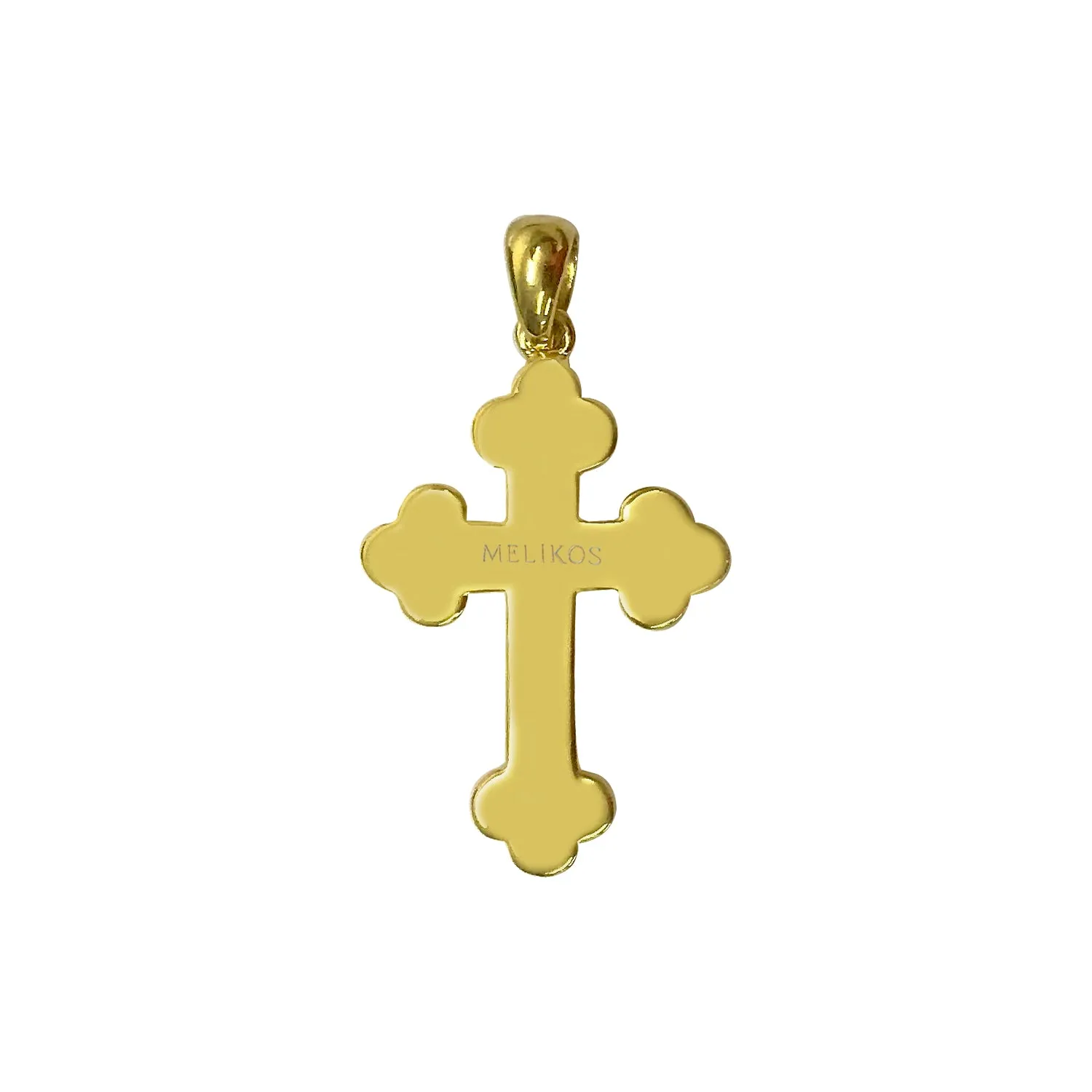 A Walk By Faith Greek Orthodox Gold Cross