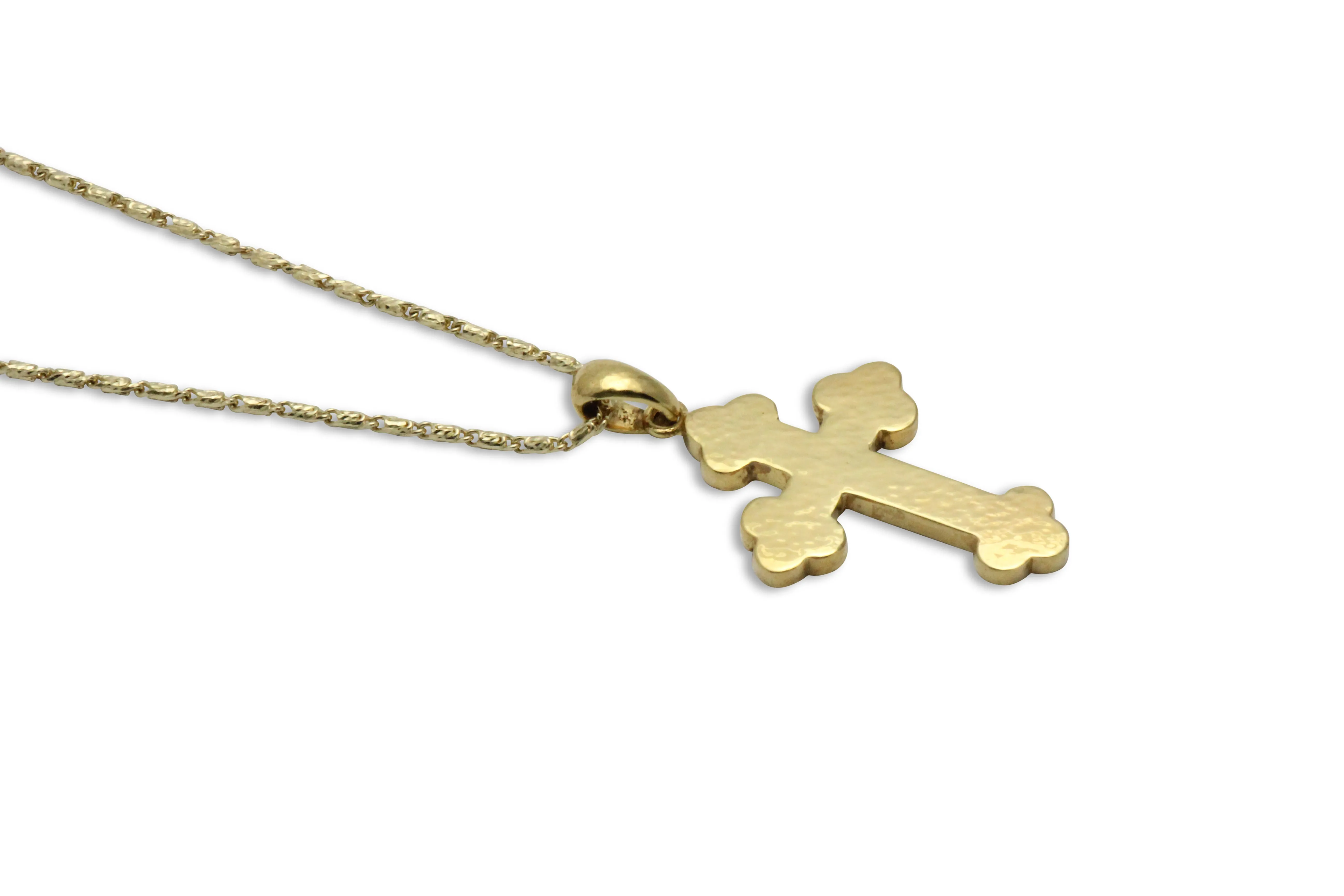 A Walk By Faith Greek Orthodox Gold Cross