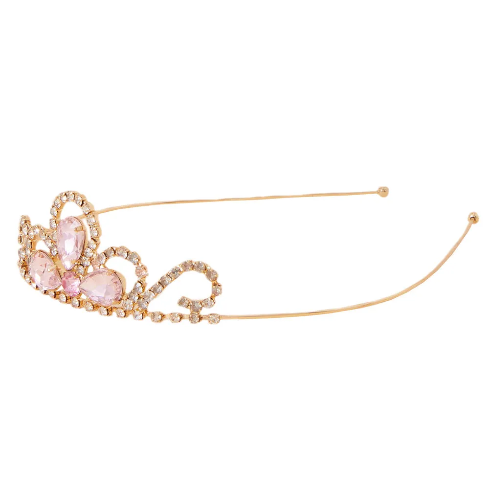 Accessorize London Girl's Gold R Gem Tiara