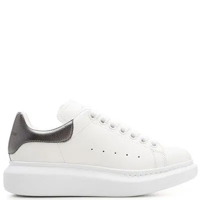 Alexander Mcqueen White and silver oversize sneakers