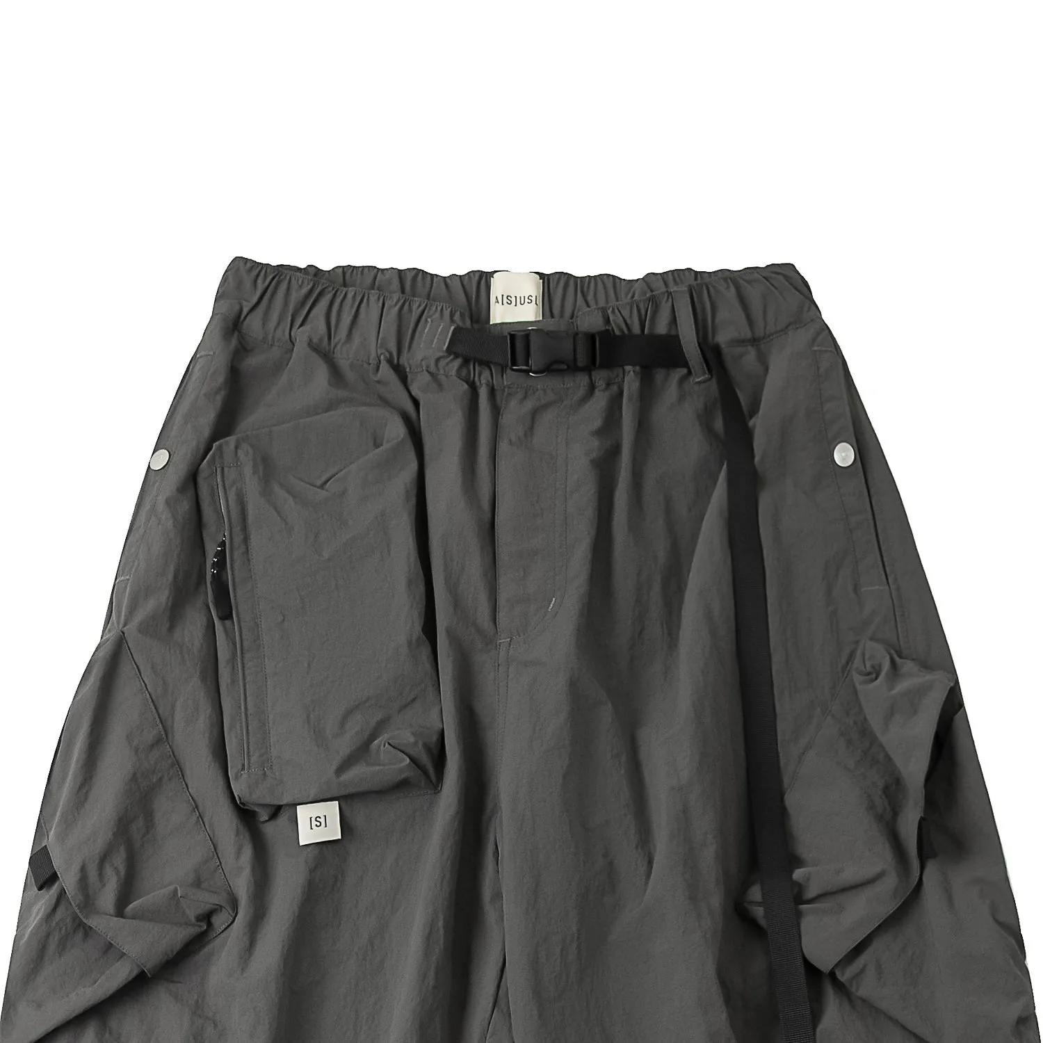 A[S]USL MULTI POCKET BALLOON PANTS-V3-CHARCOAL