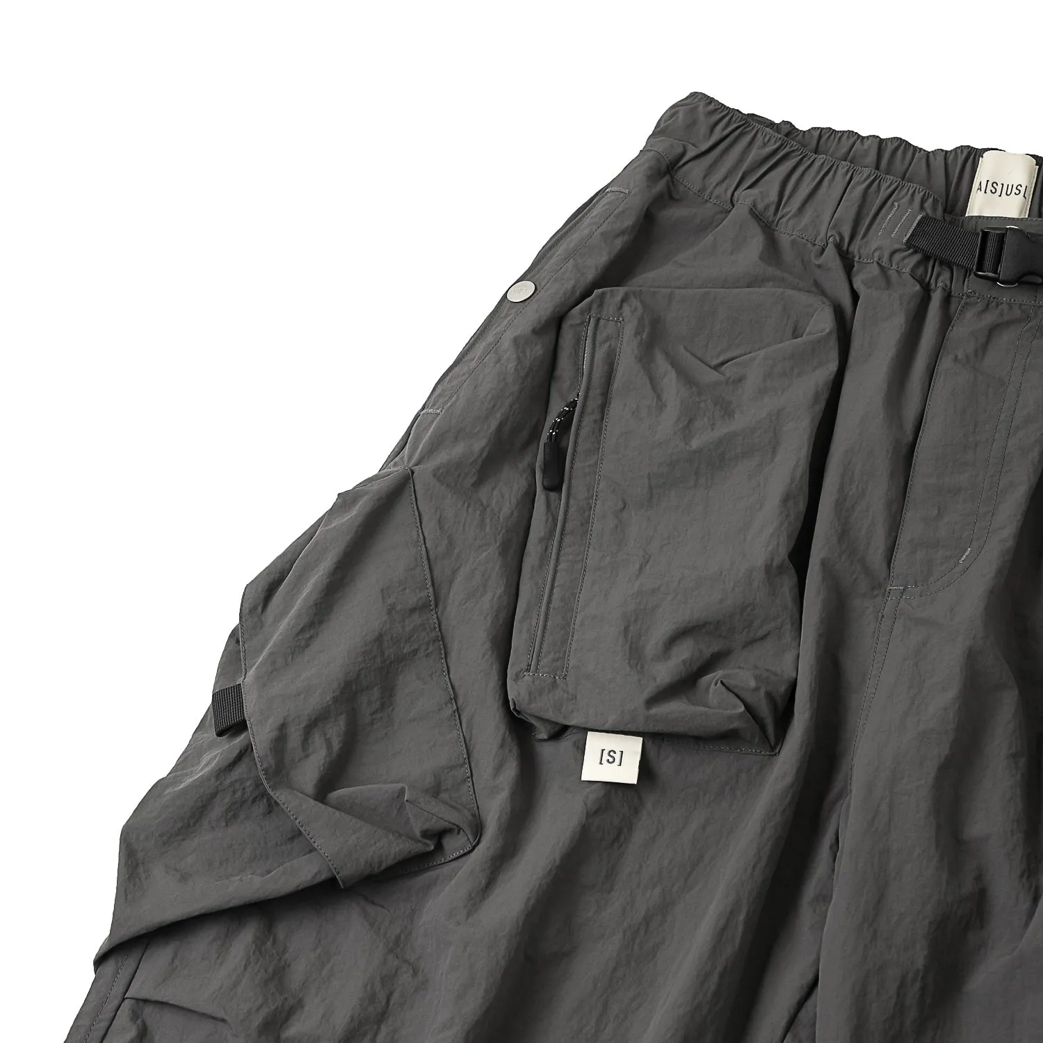 A[S]USL MULTI POCKET BALLOON PANTS-V3-CHARCOAL