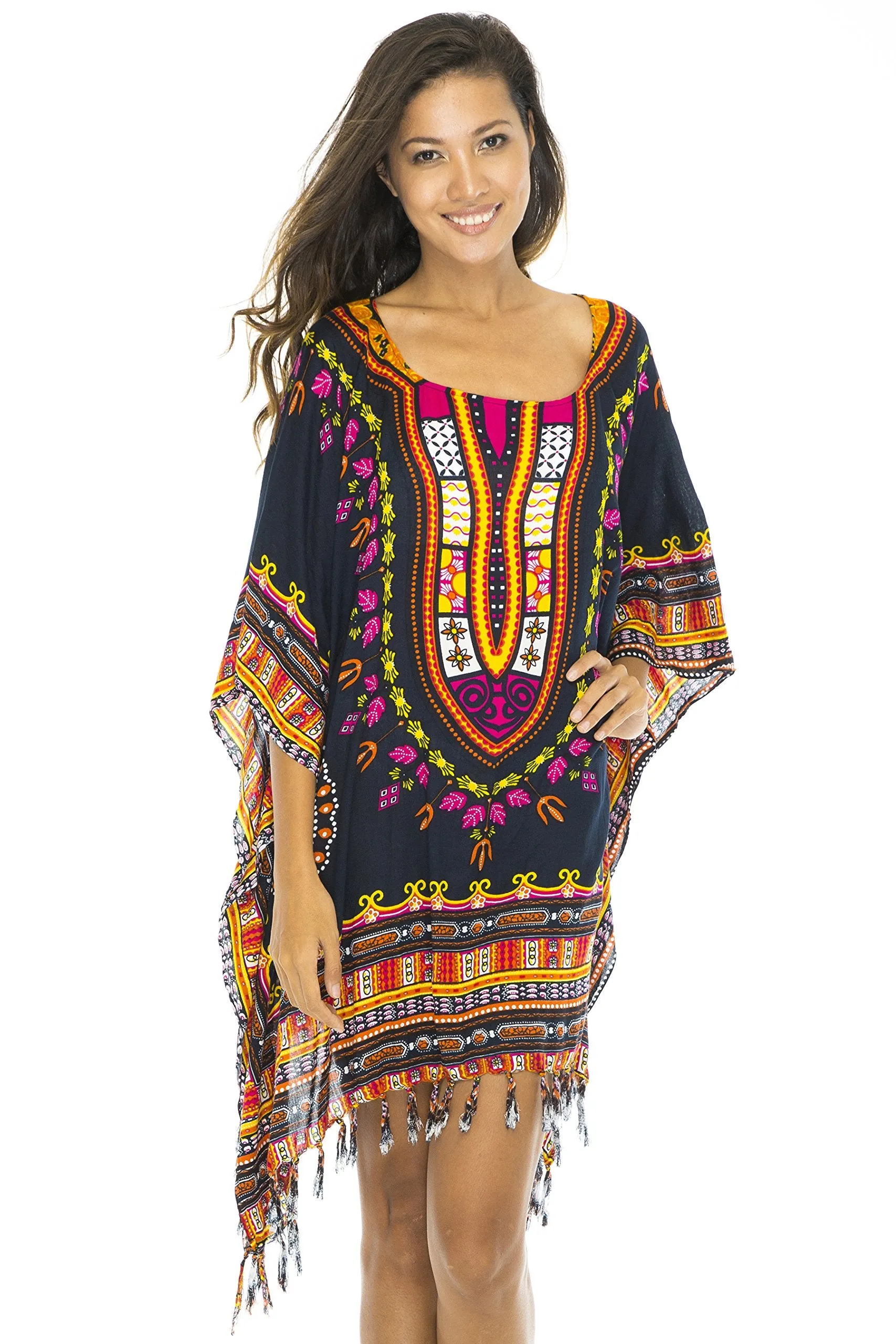 Back From Bali Womens Short Swimsuit Beach Cover Up African Caftan Patterns