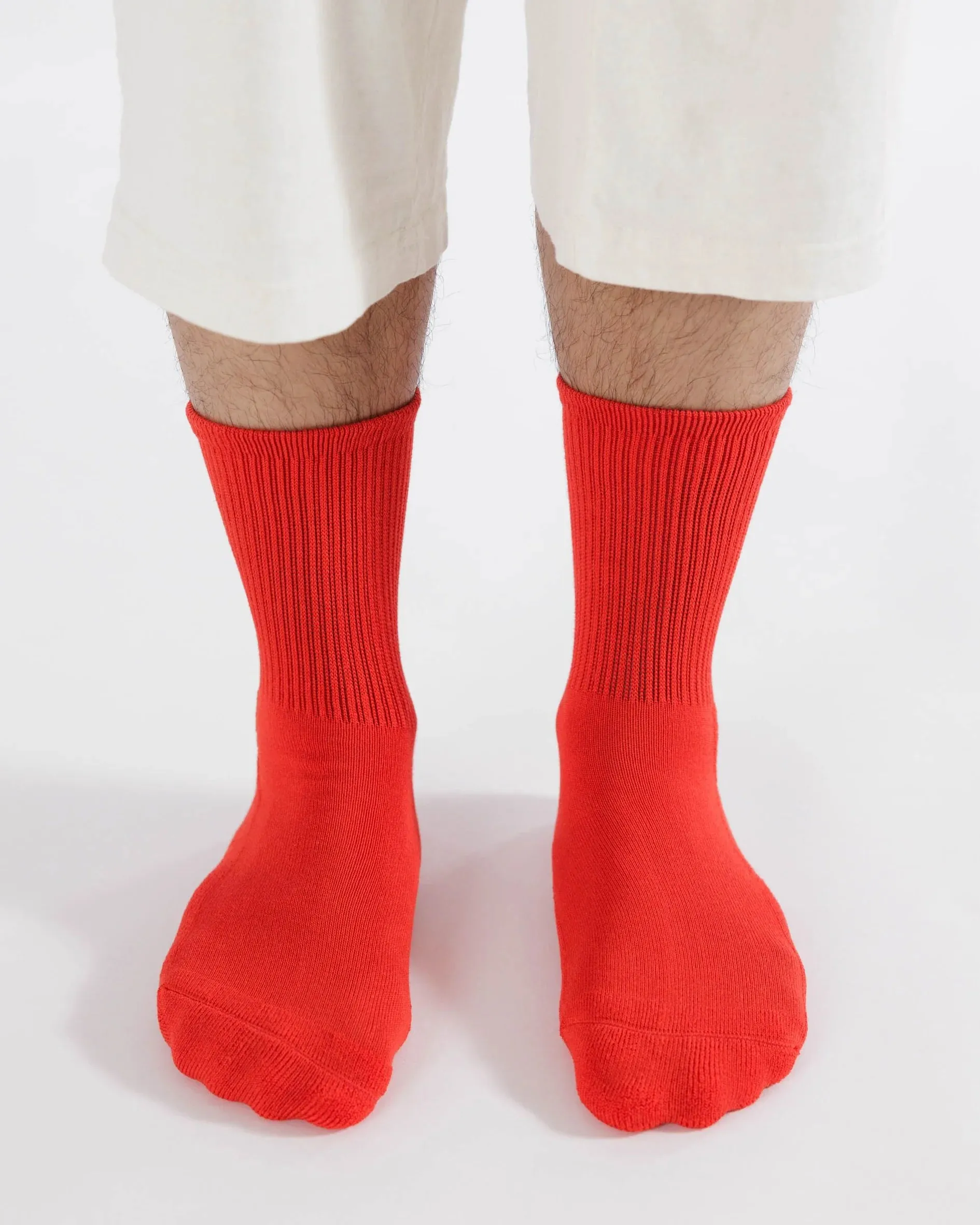 Baggu - Ribbed Sock | Candy Apple