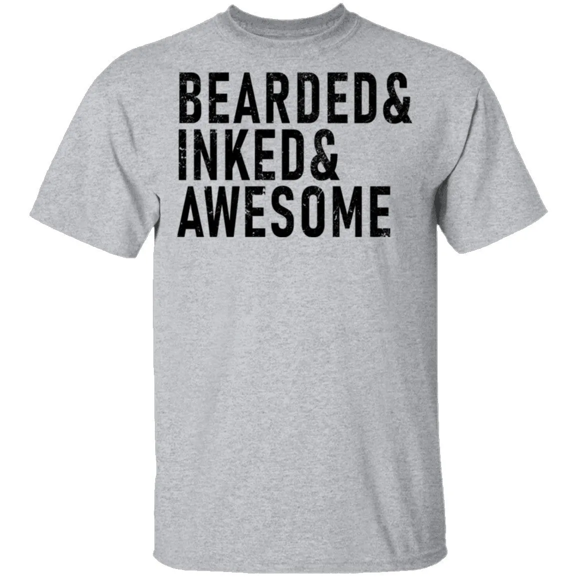 Bearded ' Inked ' Awesome T-Shirt