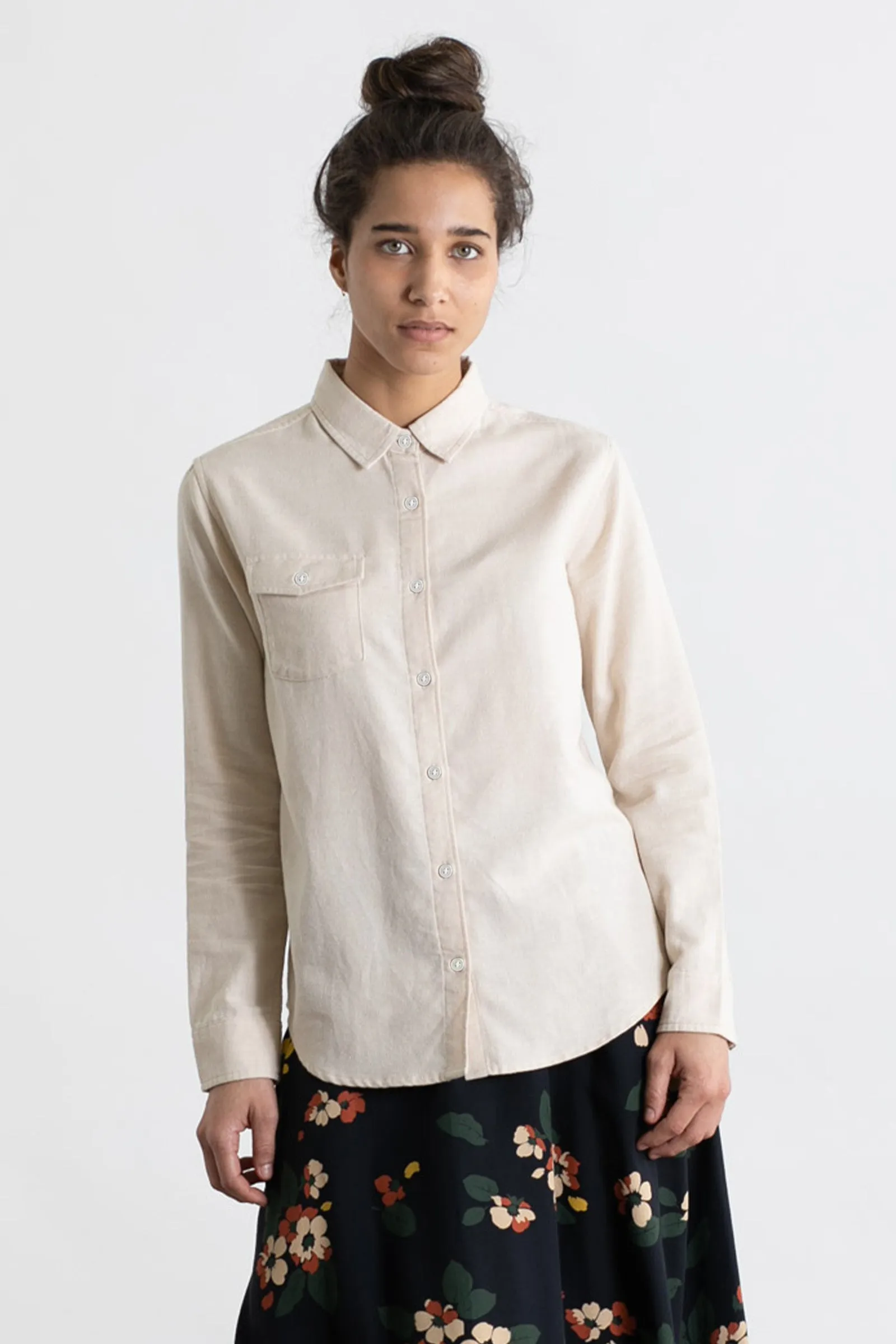 Bird Shirt / Ivory Twill