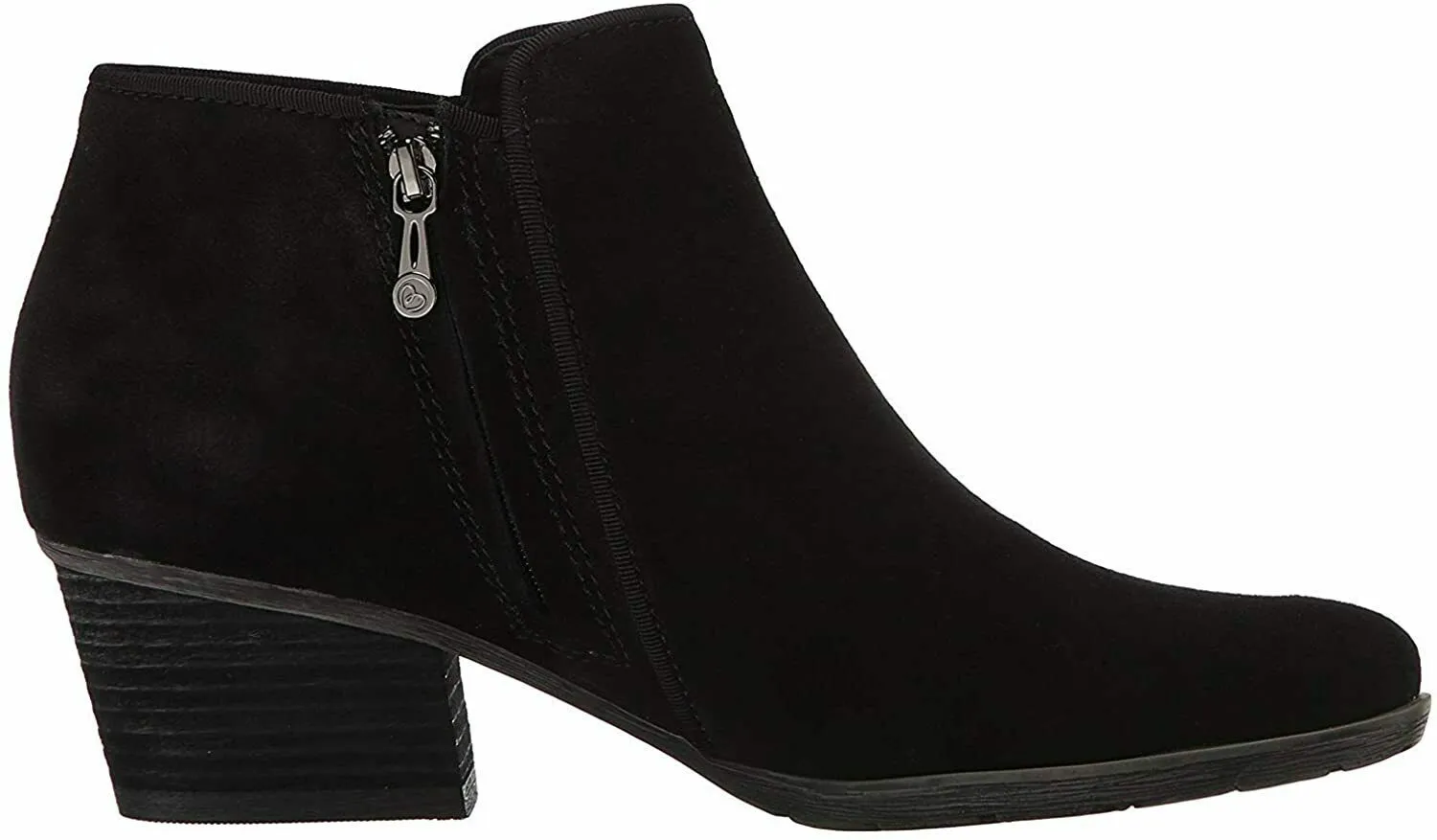 Blondo Villa Black Suede Closed Toe Waterproof Fashion Ankle Boot Wide