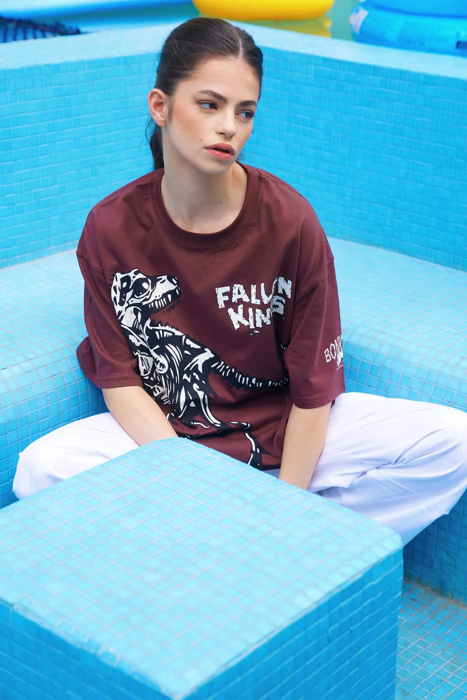 Brown Fallen Kings Oversized T-shirt