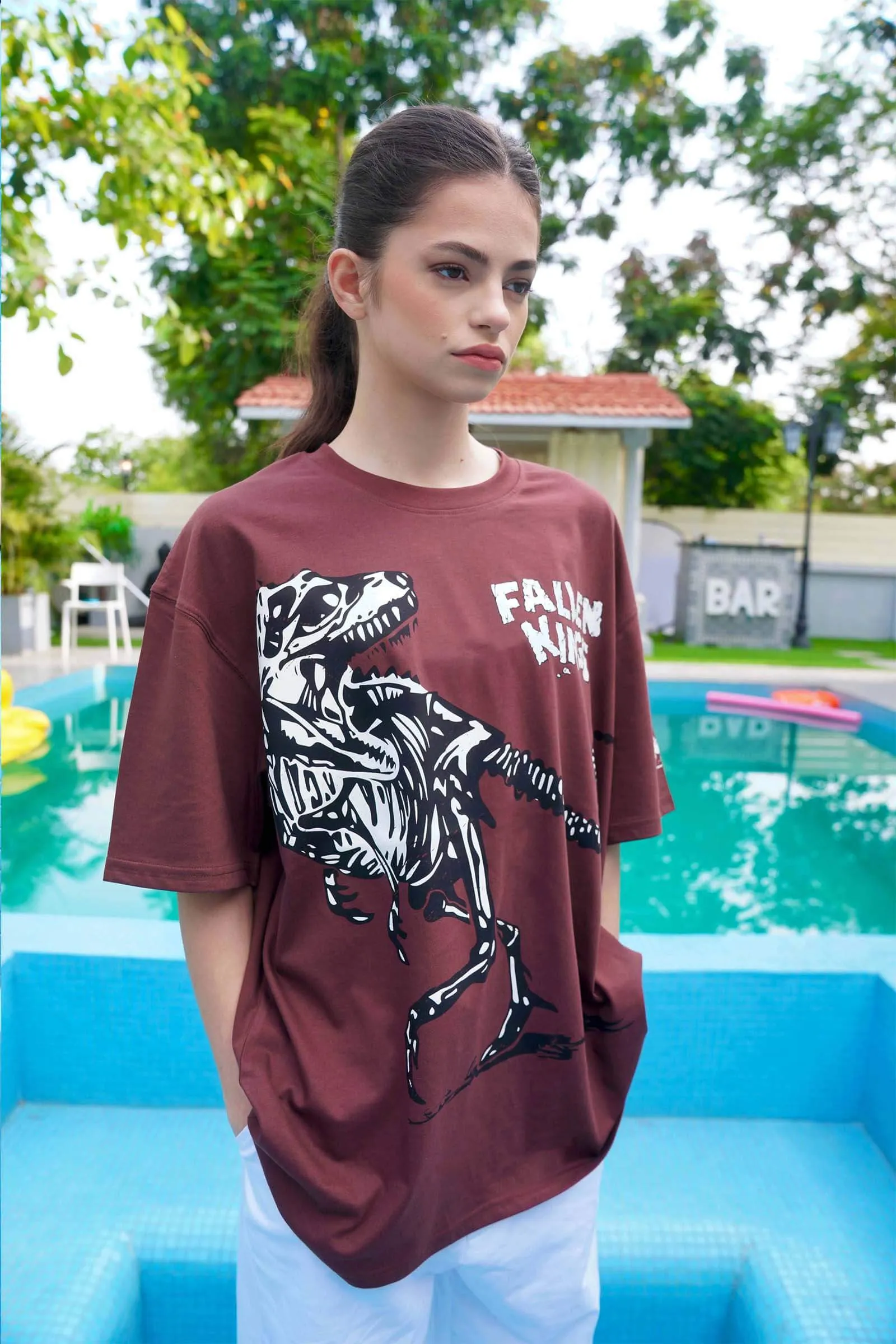 Brown Fallen Kings Oversized T-shirt