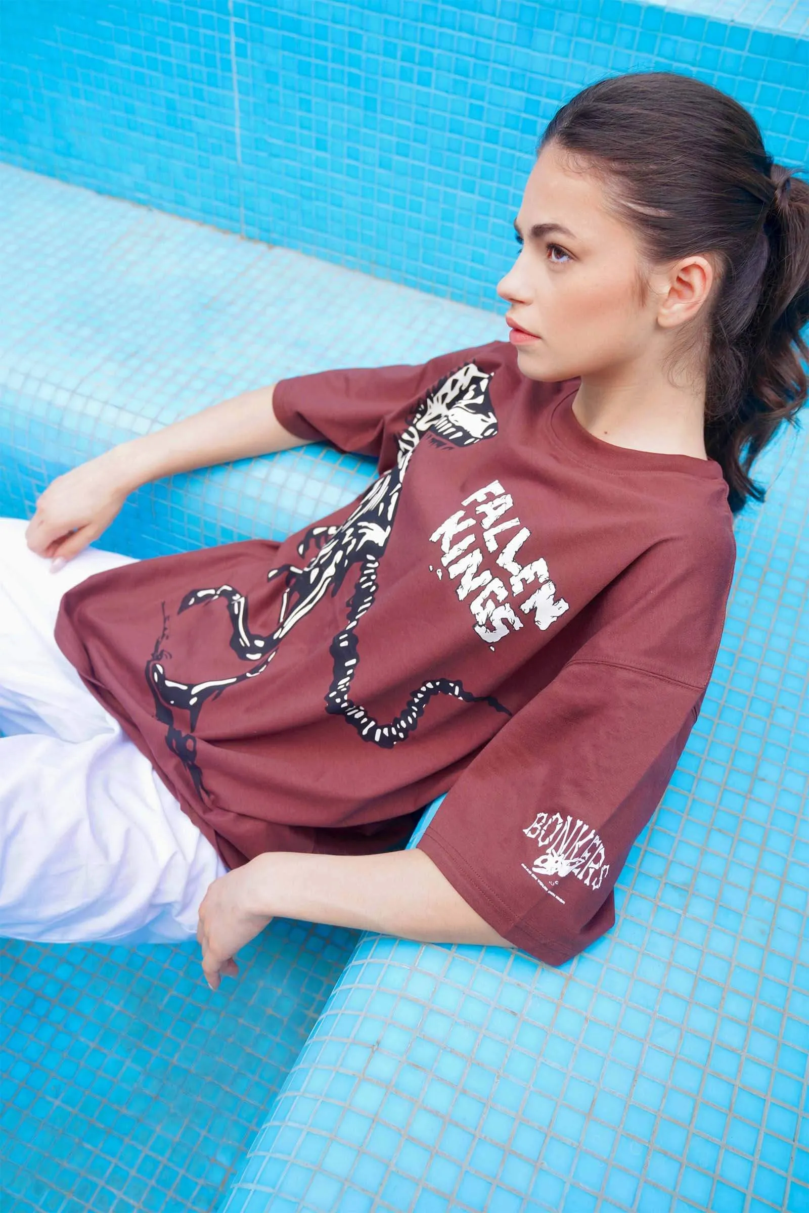 Brown Fallen Kings Oversized T-shirt