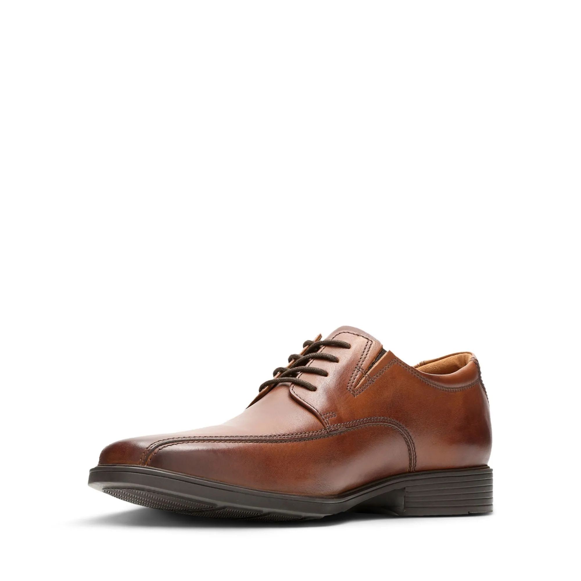 Clarks Tilden Walk Dark Tan Leather