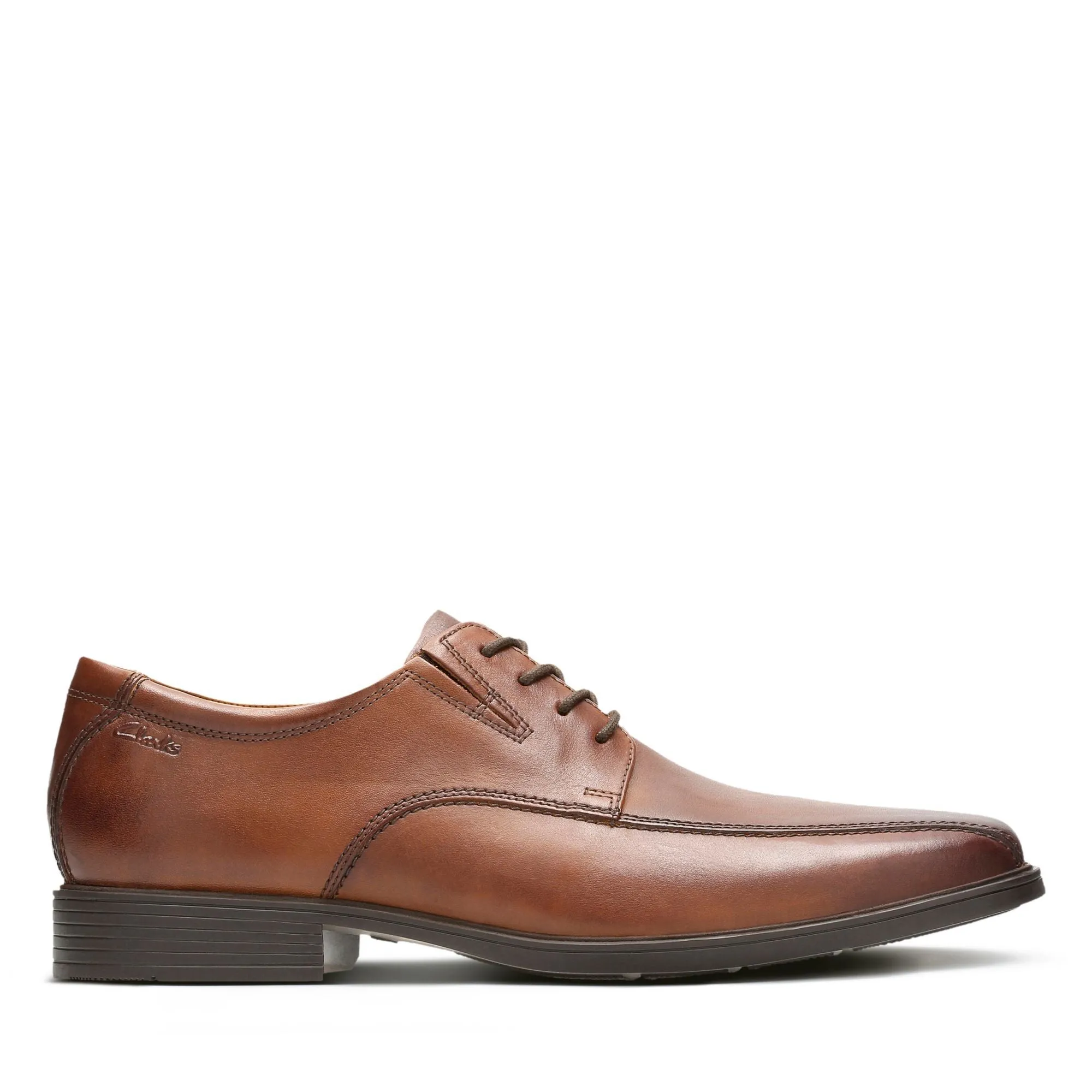 Clarks Tilden Walk Dark Tan Leather