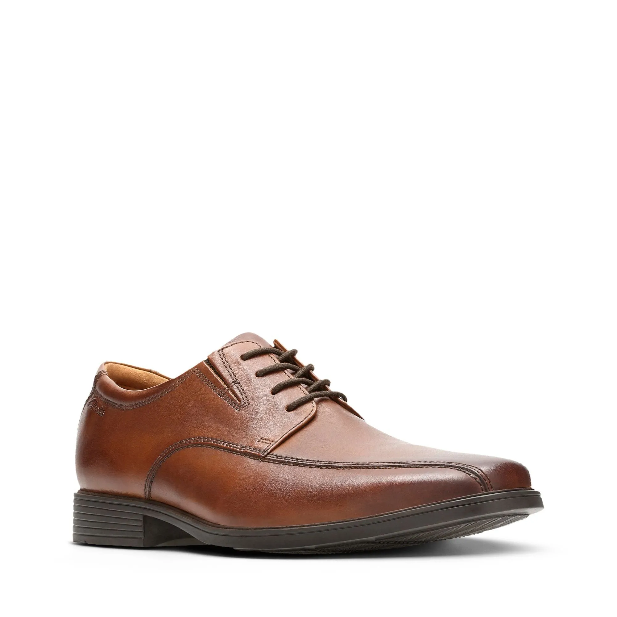 Clarks Tilden Walk Dark Tan Leather