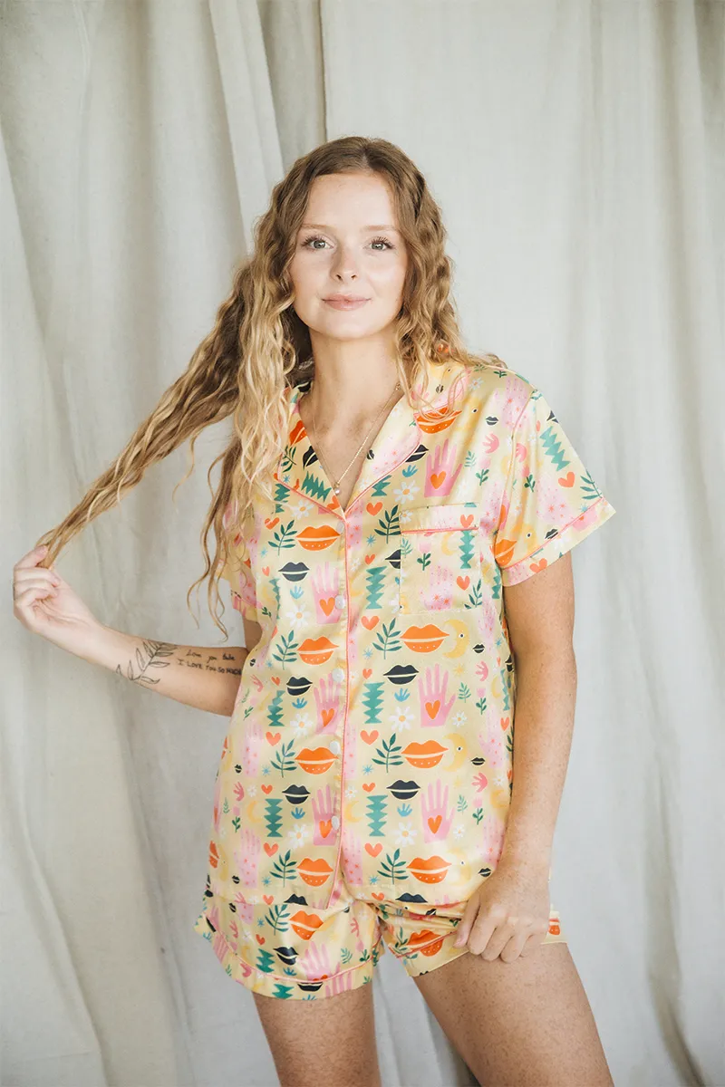 Daze Design Satin Pajamas