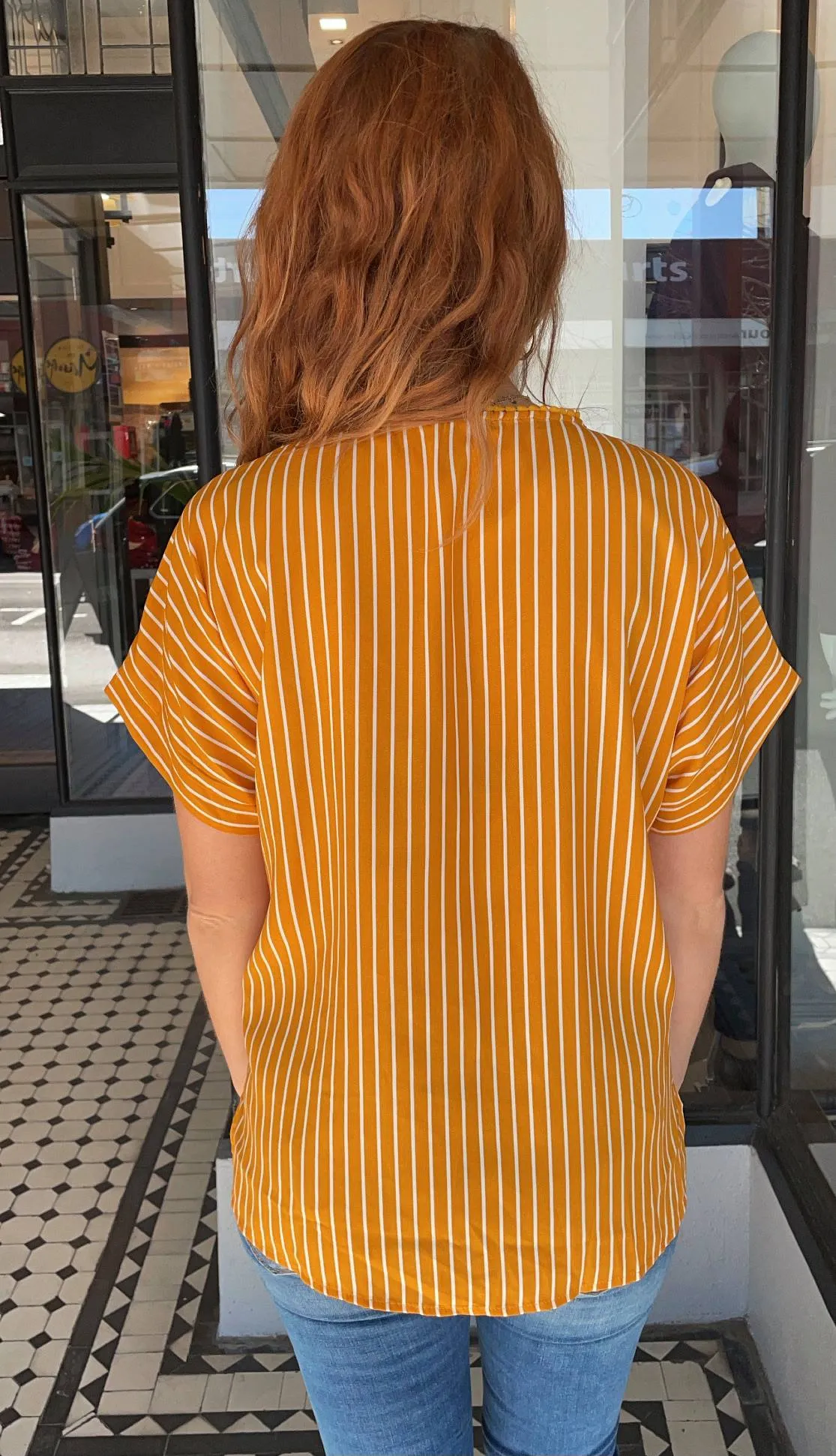 Dema Embroidered Top Marigold