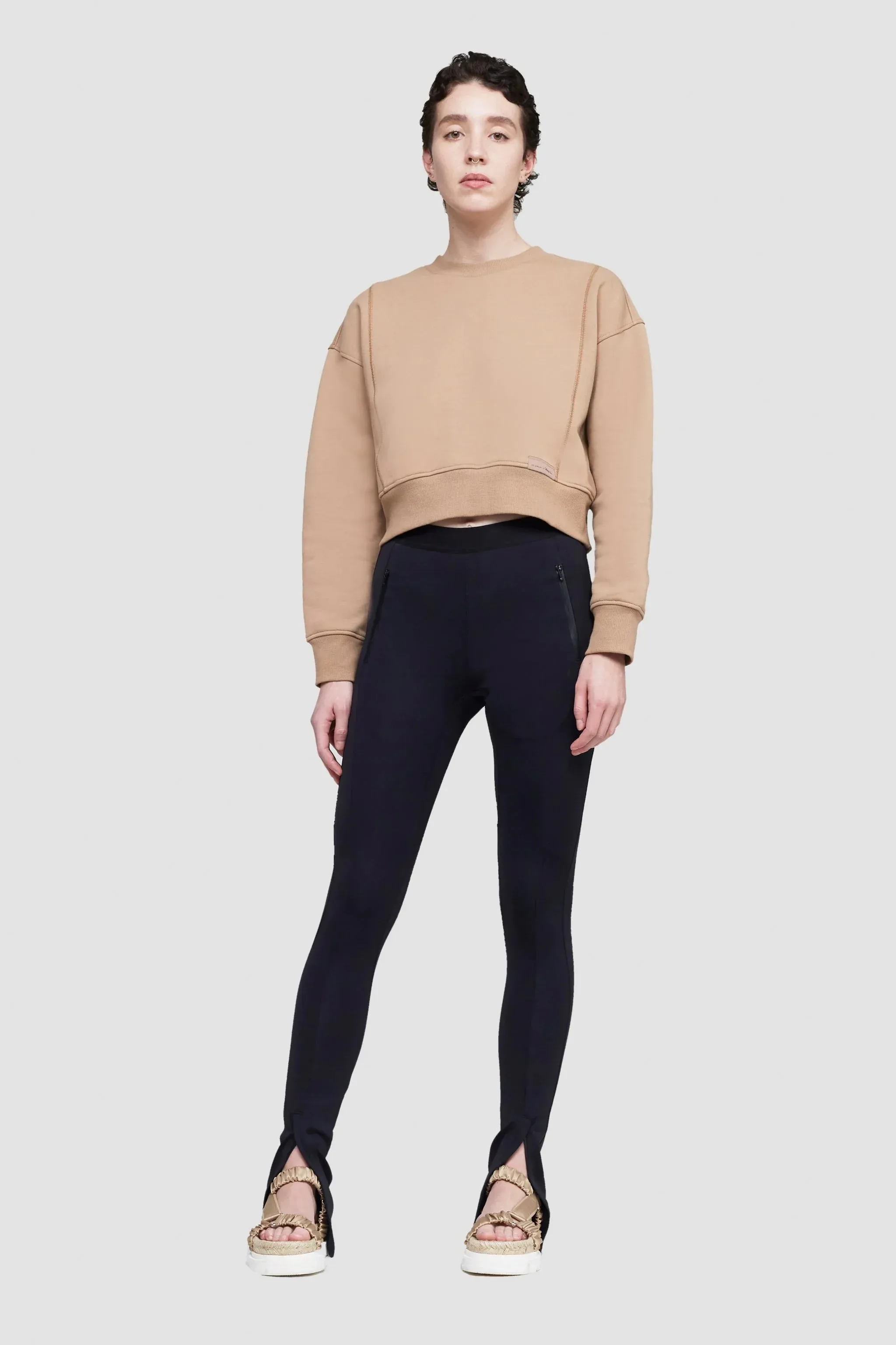 Everyday terry cropped sweatshirt