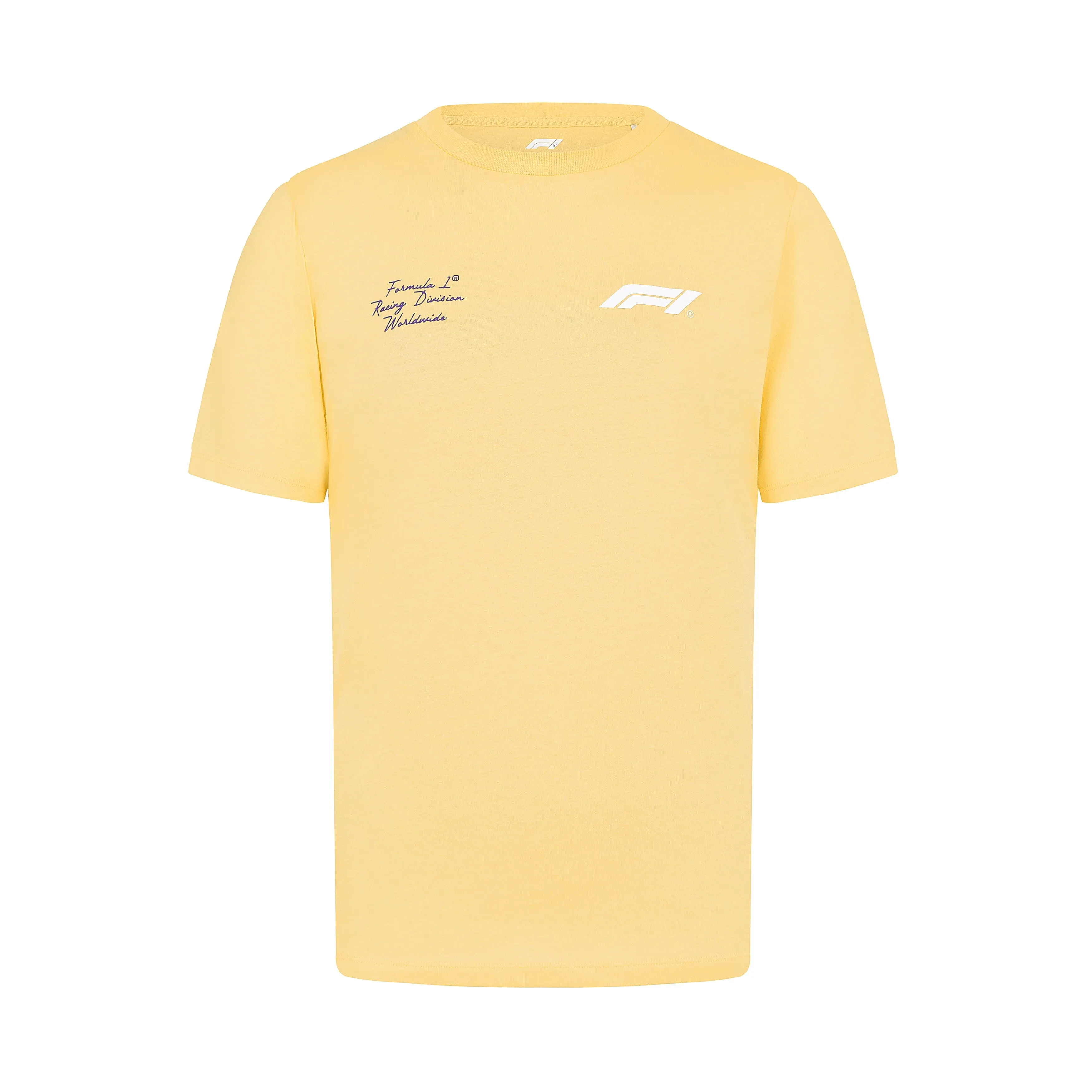 Formula 1 Tech Collection F1 "Racing Division Worldwide' T-Shirt - Yellow/Pink