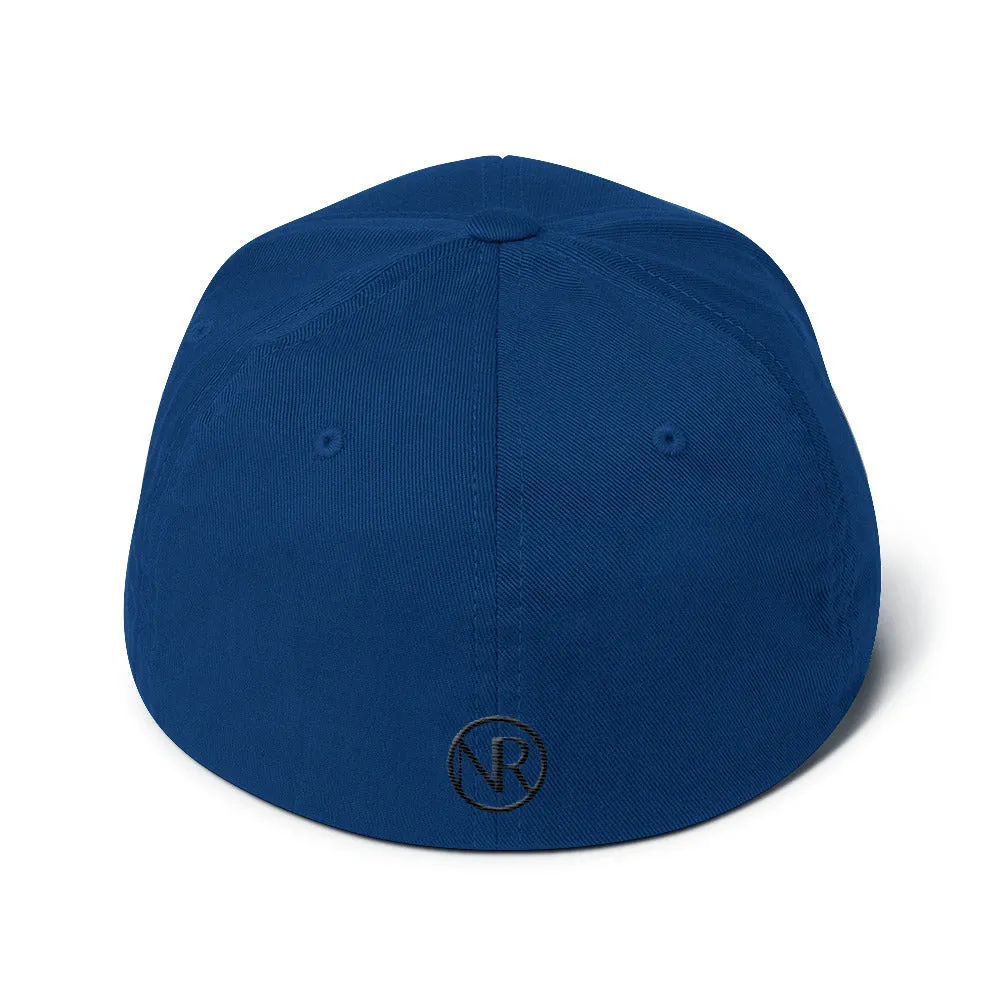 Kansas - Structured Twill Cap - Black Embroidery - KS - Many Hat Color Options Available