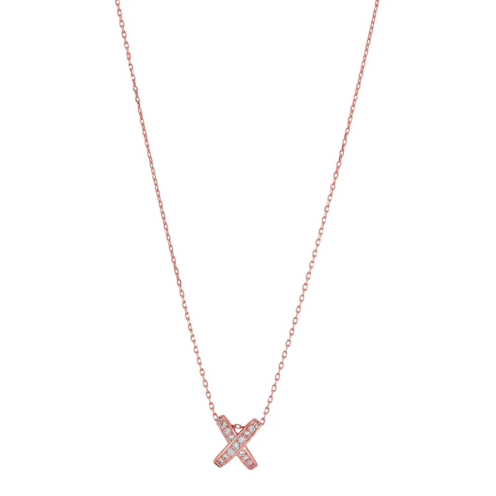 Kriss Kross Rosegold Necklace