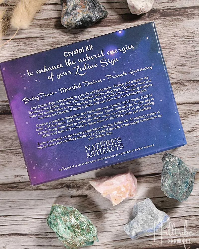 Libra Zodiac Natural Crystal Kit