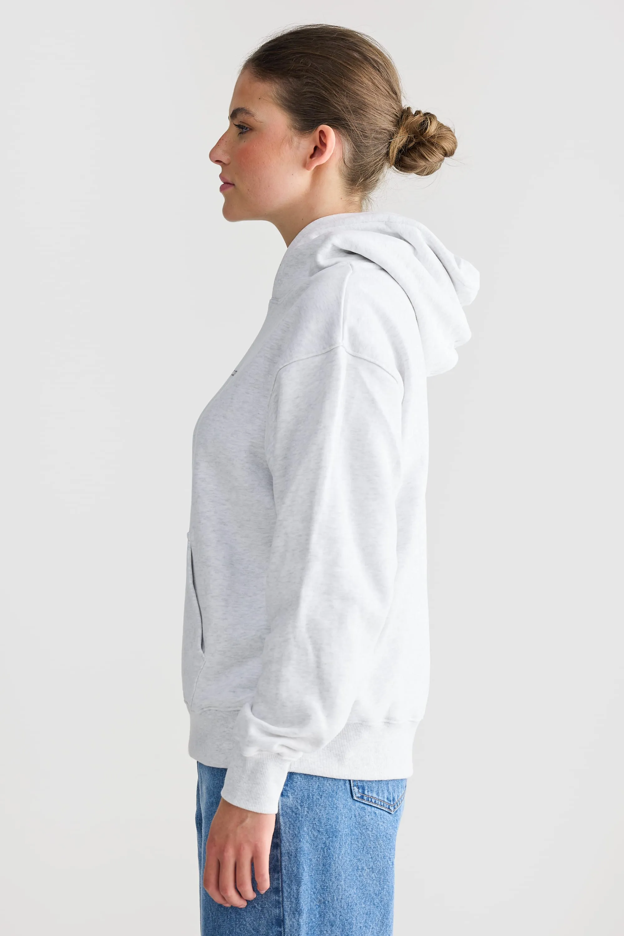 Logo Hoodie White Marle