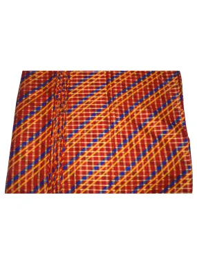 Madras like Orange Voil African Print   - VL5