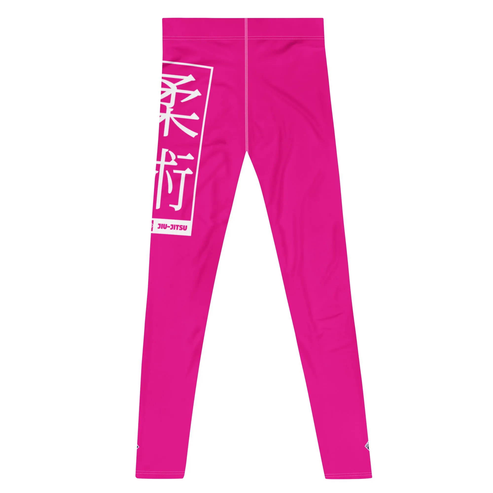 Men's Athletic Workout Leggings For Jiu Jitsu 003 - Hollywood Cerise