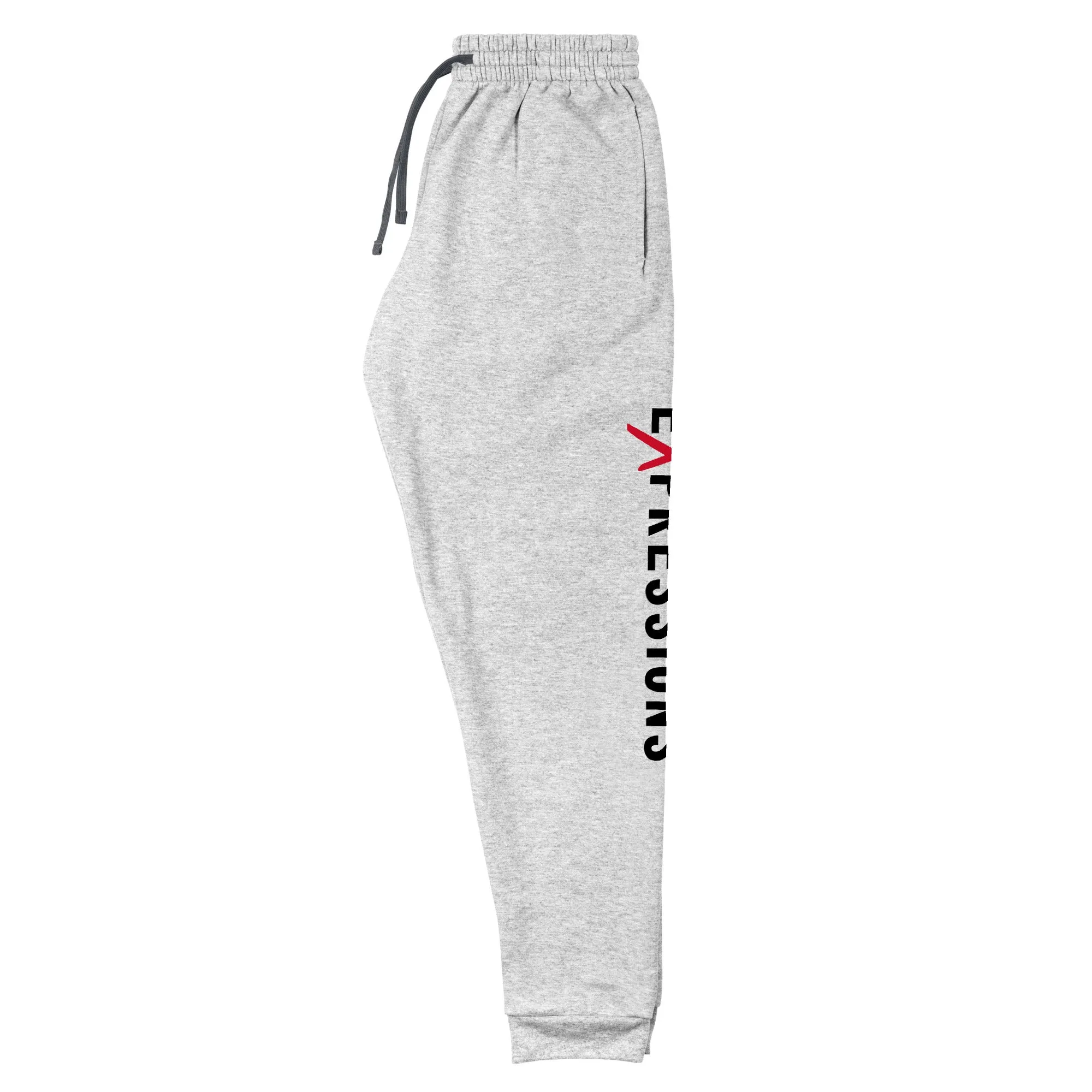 Men's Text Print Carbon Grey Joggers