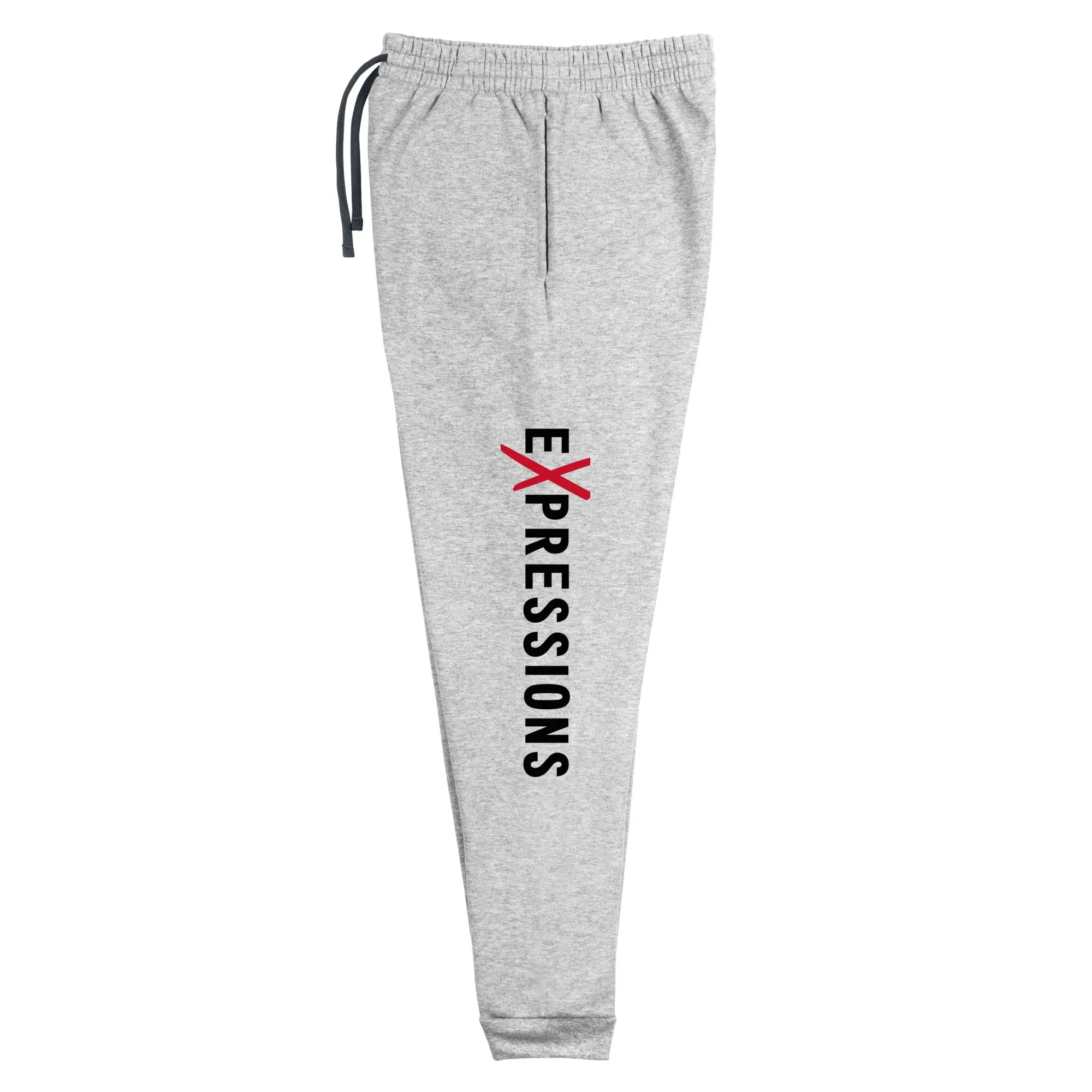 Men's Text Print Carbon Grey Joggers