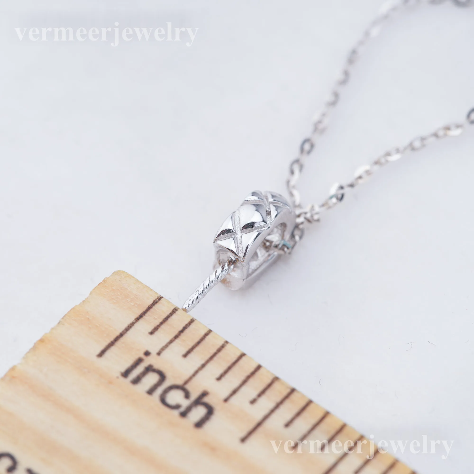 P011024 DIY 6-8mm Natural Freshwater pearl pendant accessory 925 sterling silver engagement jewelry necklace for women