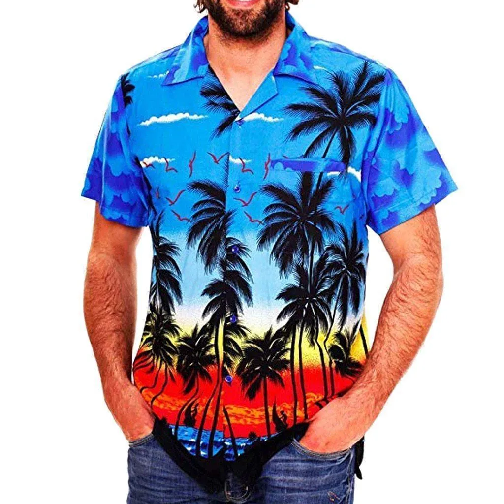 Palm Tree Hawaiian Shirt For Men