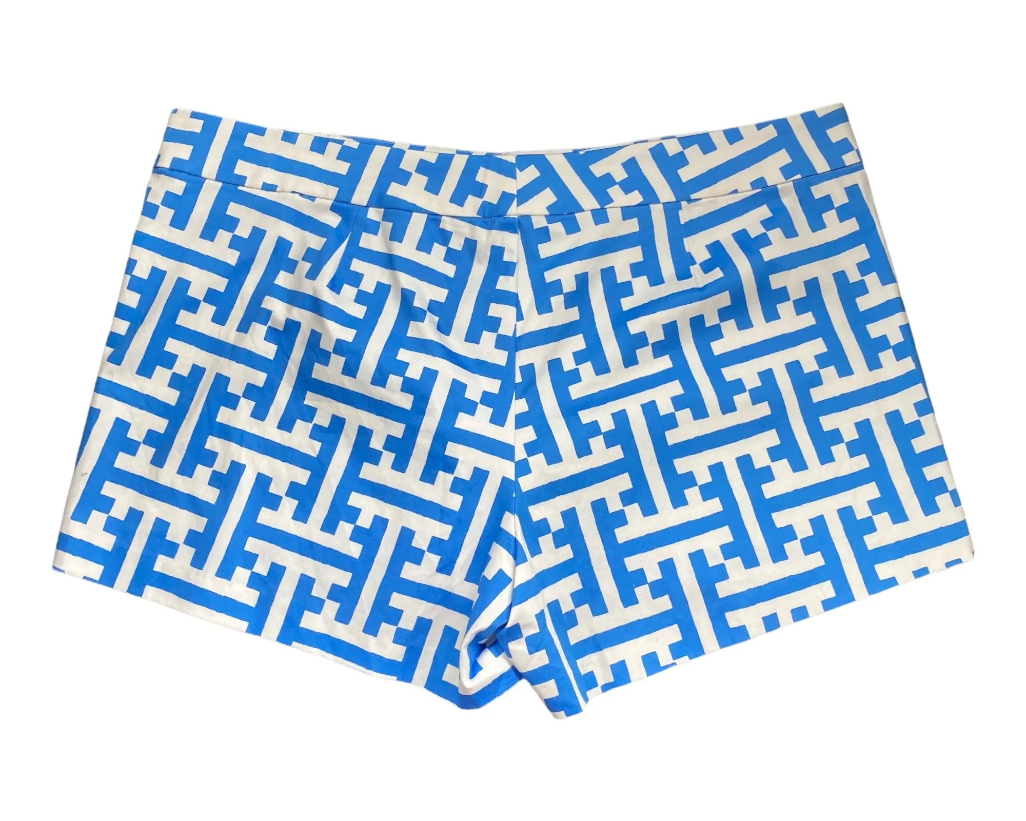 Persifor Blue Tile Patterned Shorts, 12