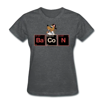 "Bacon Periodic Table" - Women's T-Shirt