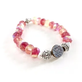 "Druzy Dream" Bracelet (Pink)