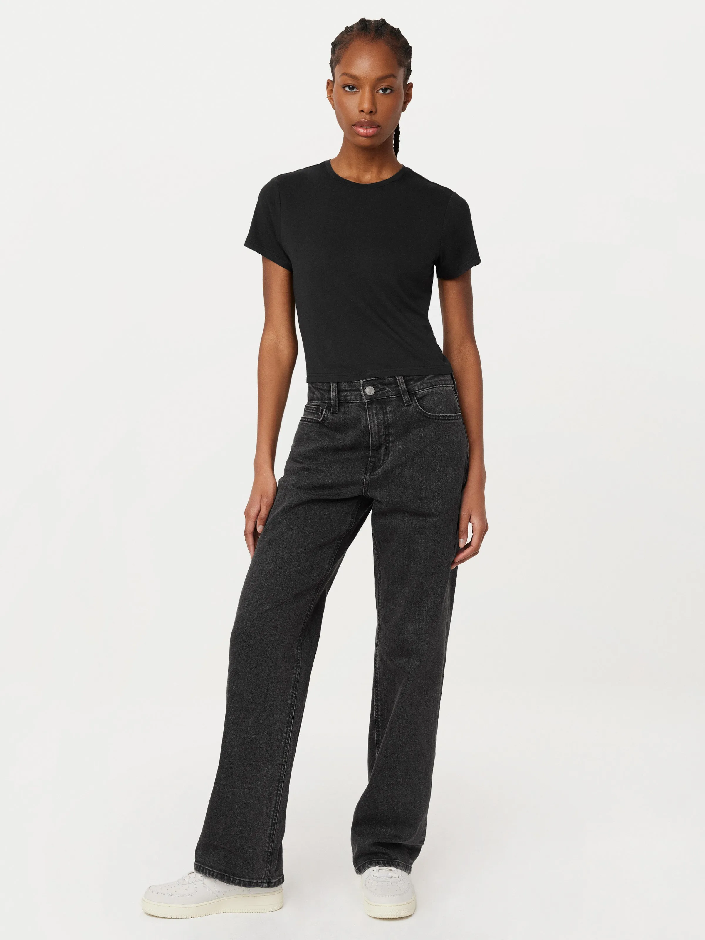 The Courtney Loose Jean in Washed Black