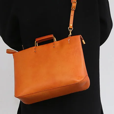 Tote Bag For Women For Men,Large Capacity Crossbody Handbag,Vegetable Tanned Leather Bag-i7bags