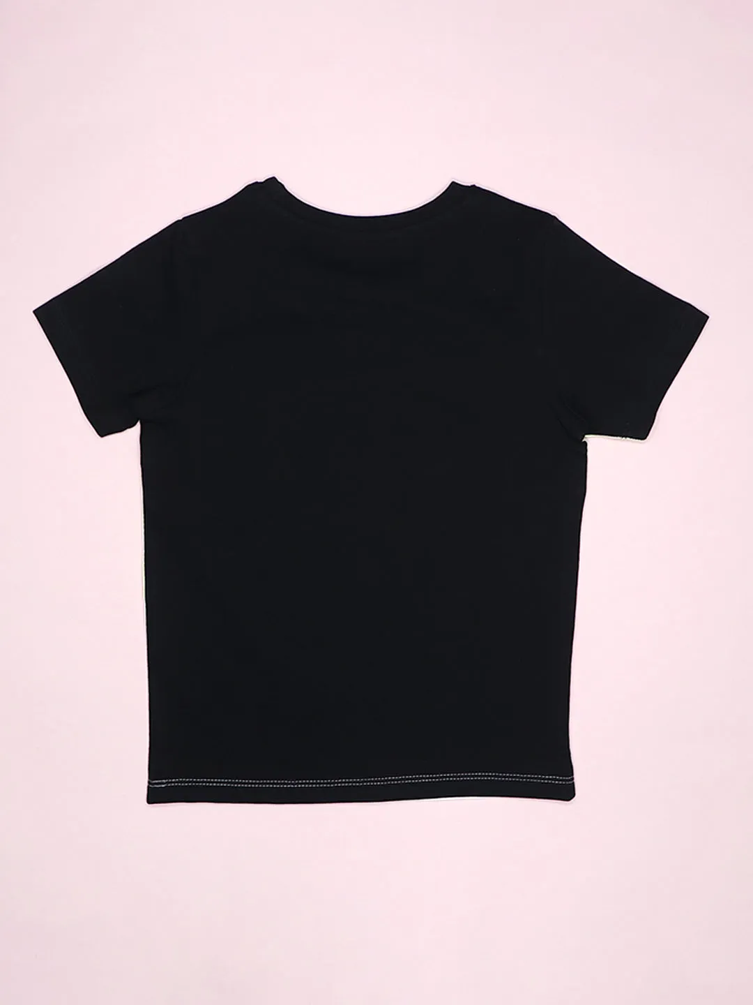 Triple Colorblock Half Sleeves Kids T-shirt