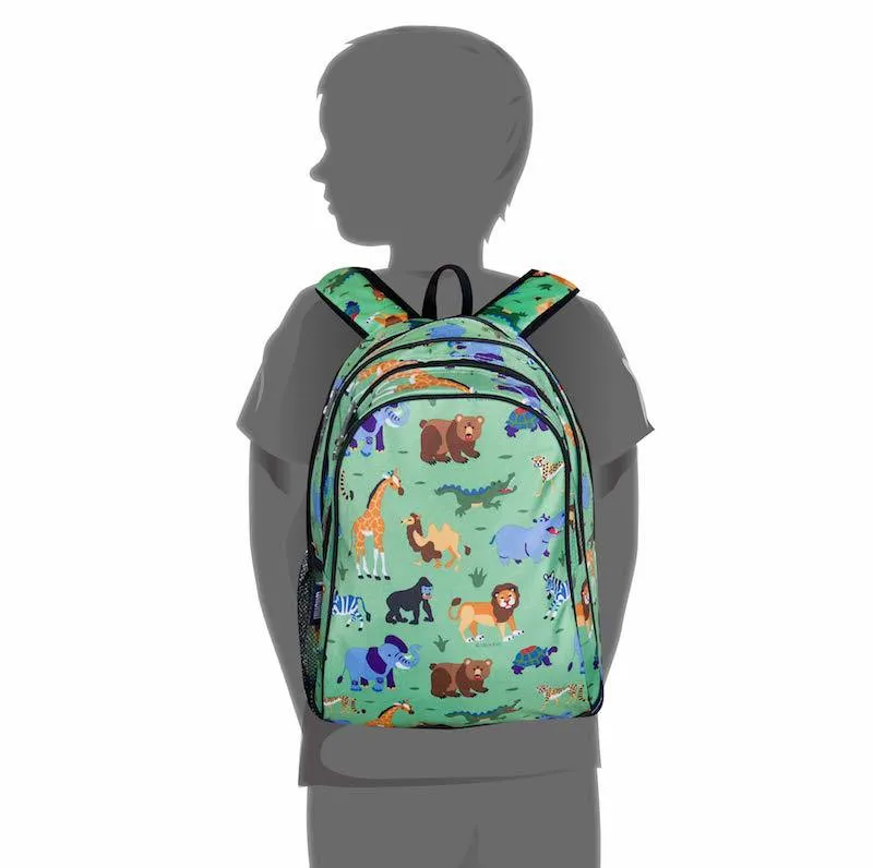 Wildkin Olive Kids Wild Animals Sidekick Backpack School Bag