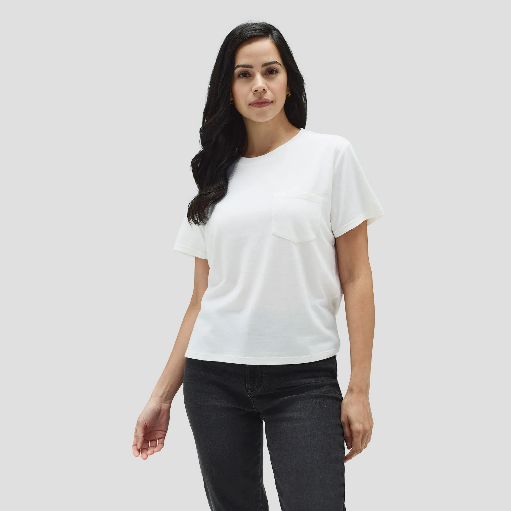 Women's Merino Boxy Pocket Tee