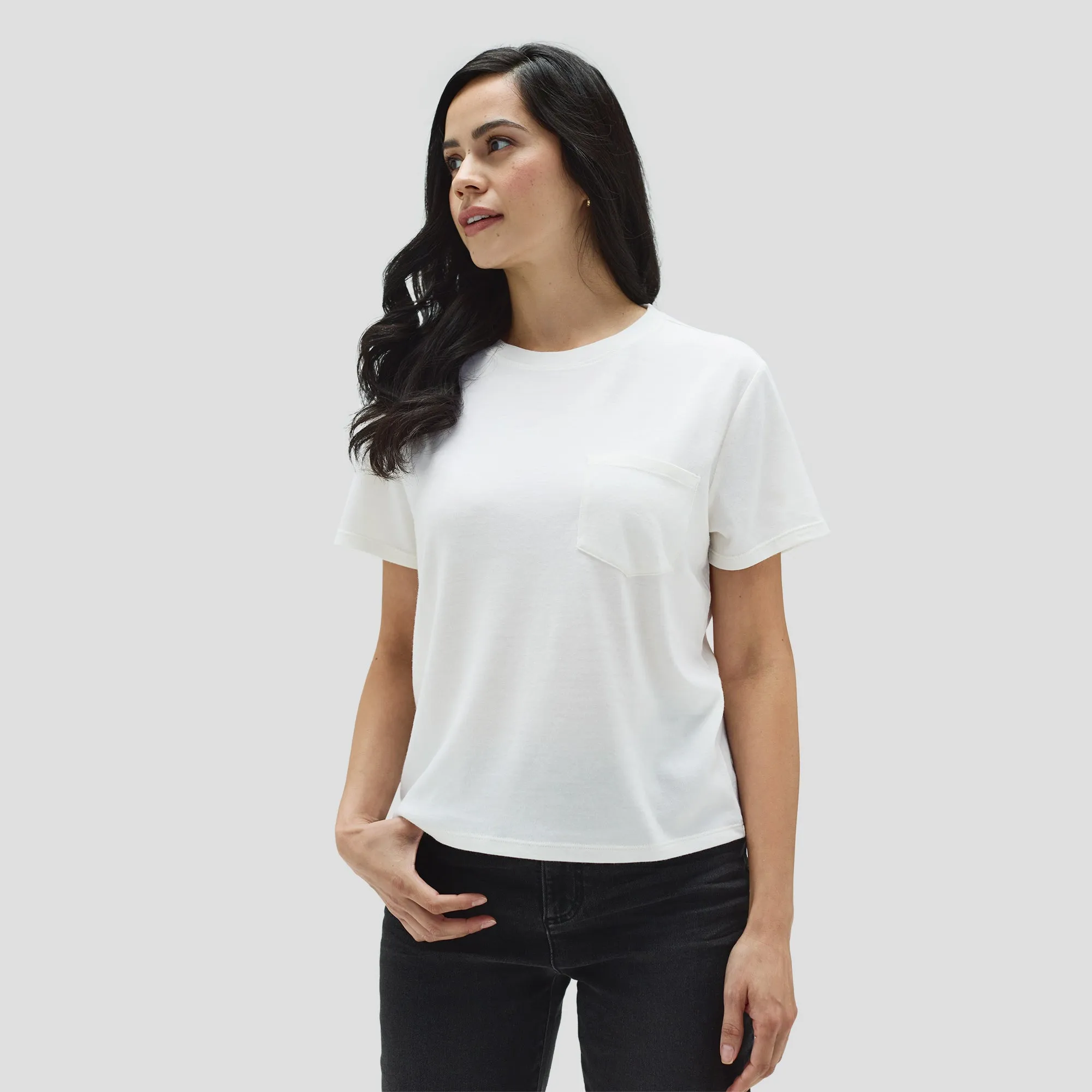 Women's Merino Boxy Pocket Tee