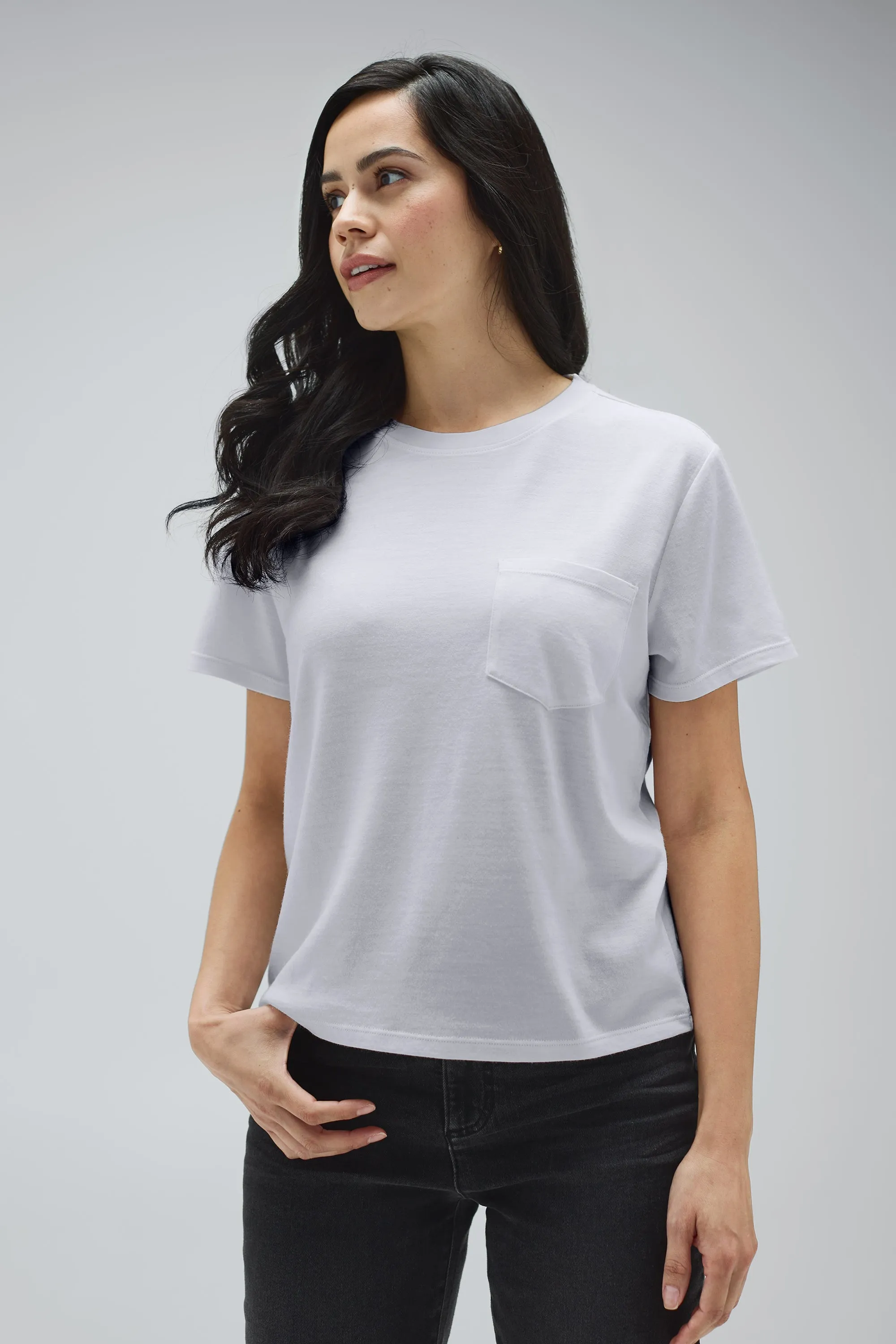 Women's Merino Boxy Pocket Tee