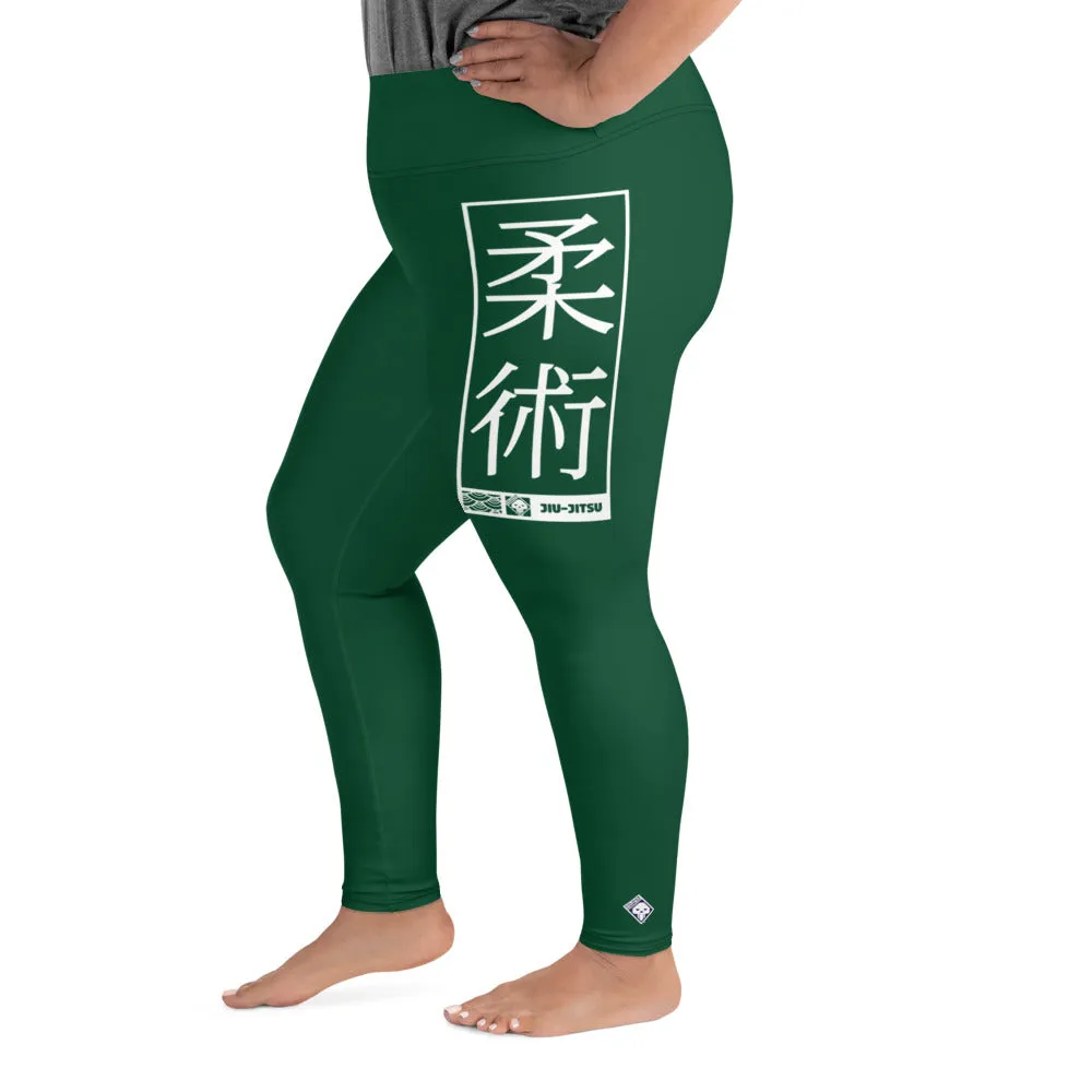 Women's Plus Size Yoga Pants Workout Leggings For Jiu Jitsu 008 - Sherwood Forest